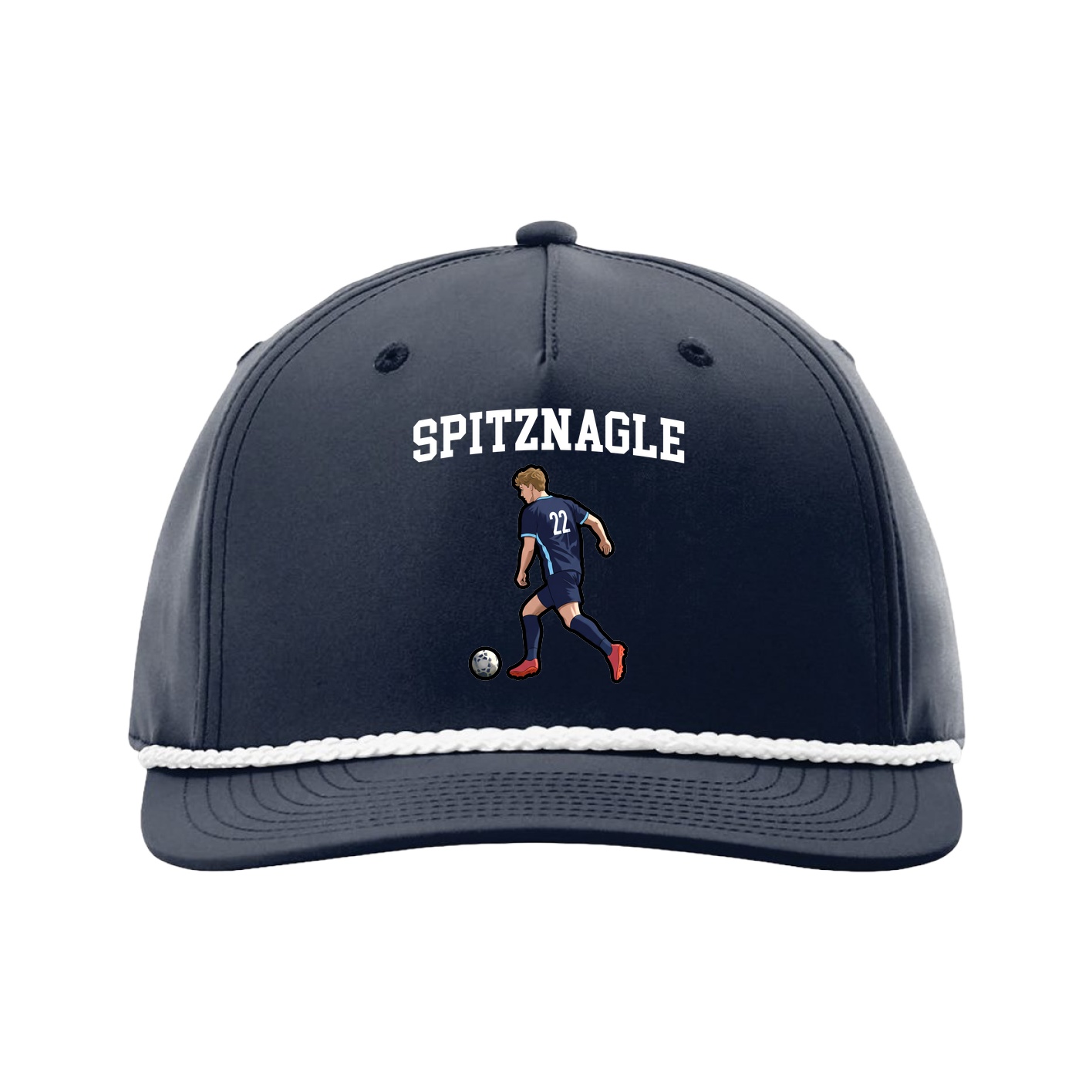 Five-Panel Classic Rope Cap — Shirsey in Navy