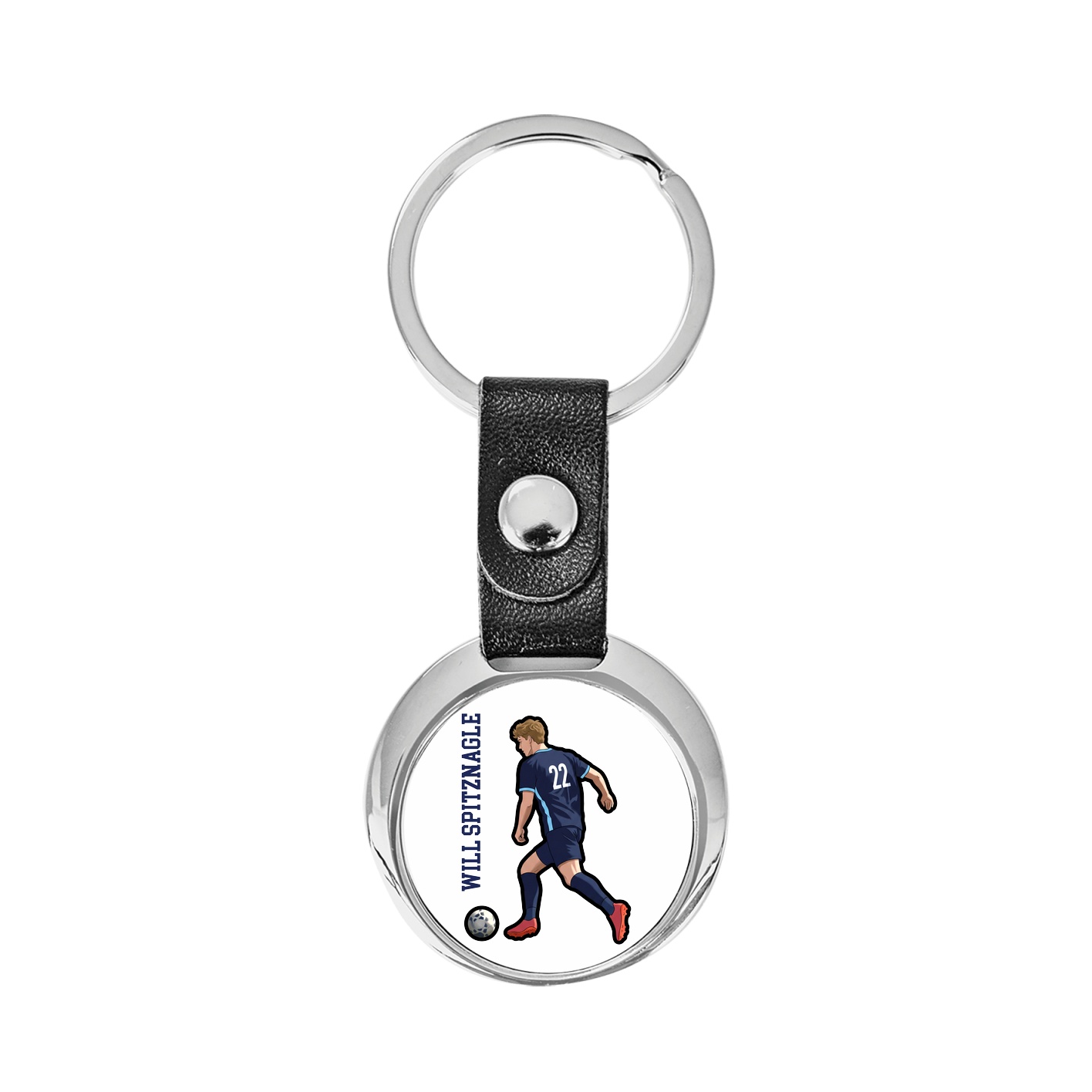 Key Chain — Name Vertical in Classic