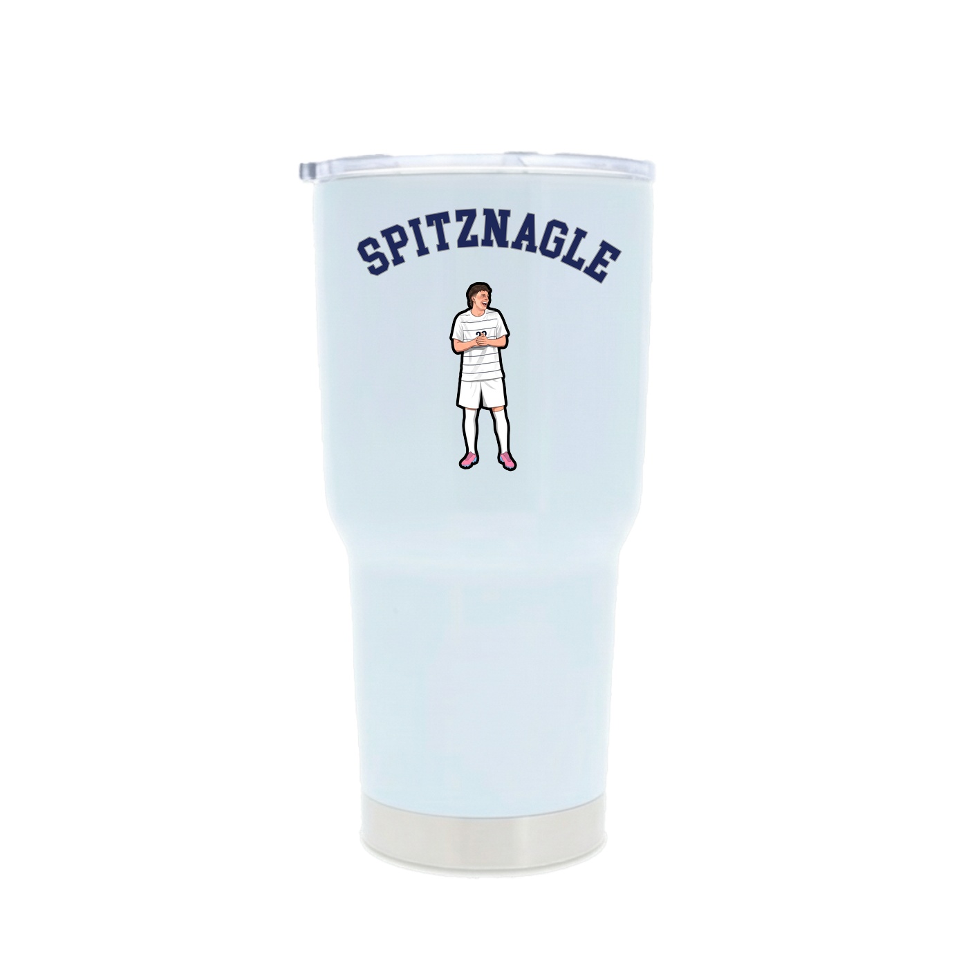 30oz Stainless Steel Tumbler — Shirsey Arch in White