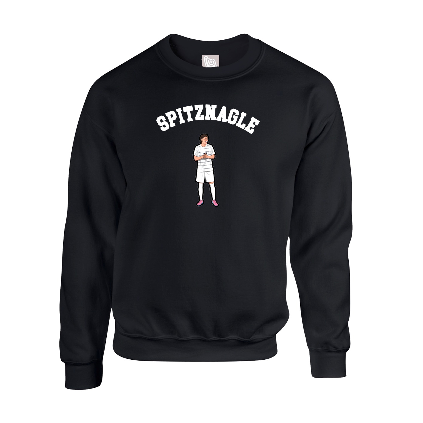 Fleece Crew — Shirsey Arch in Black