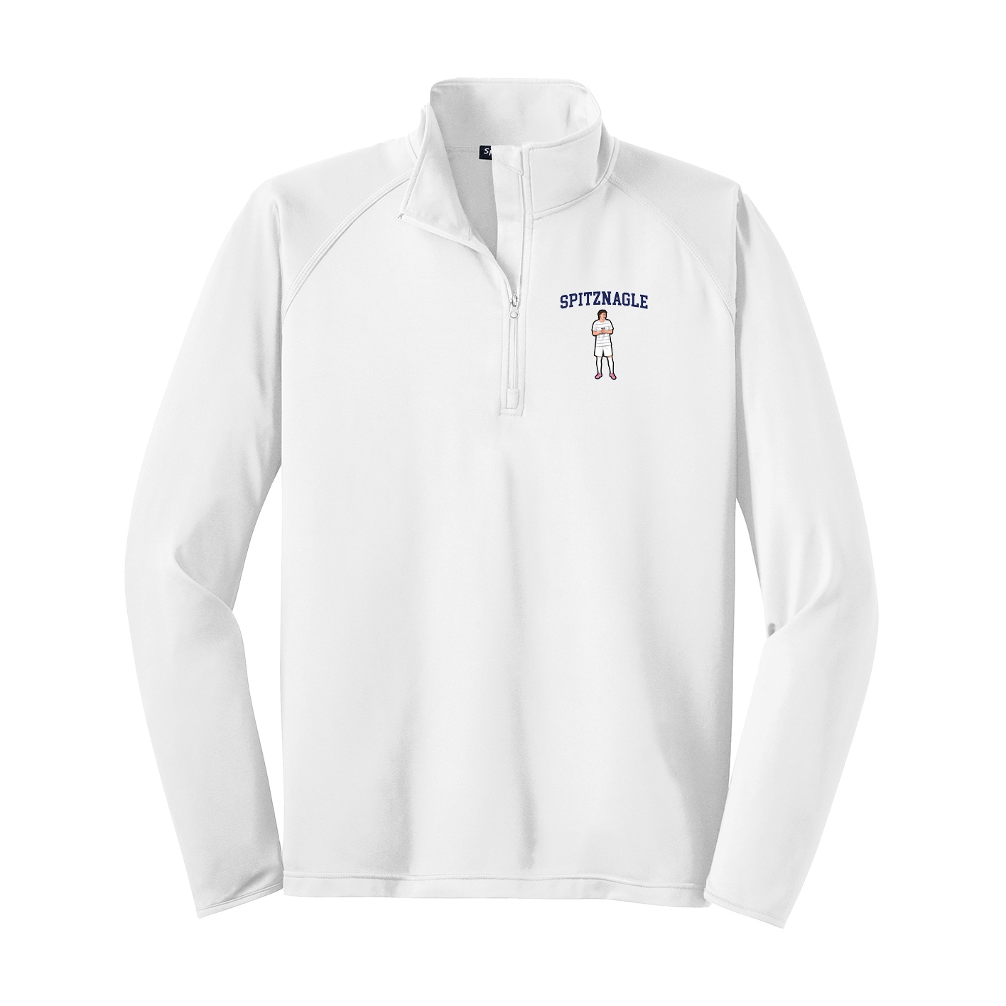 Q-Zip Pullover — Shirsey in White
