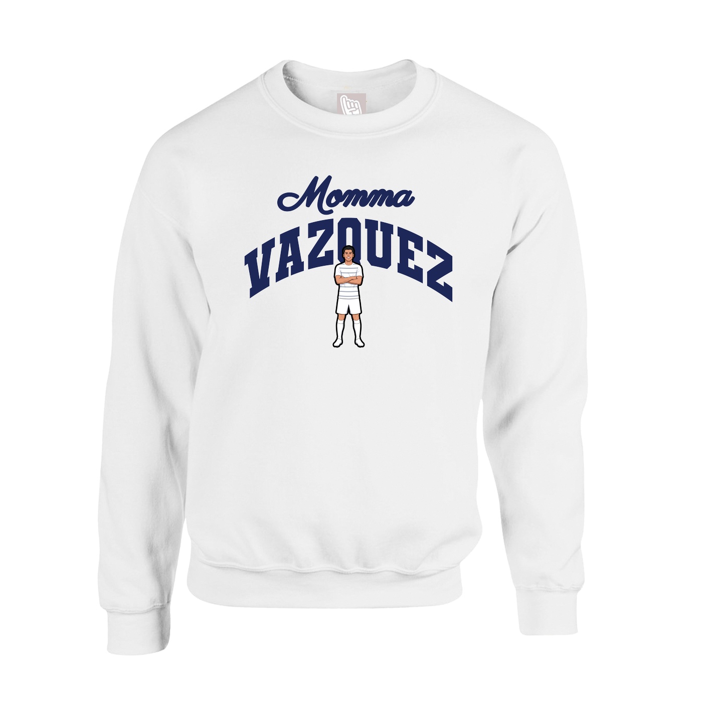 Fleece Crew — Mothers Day Arch in White
