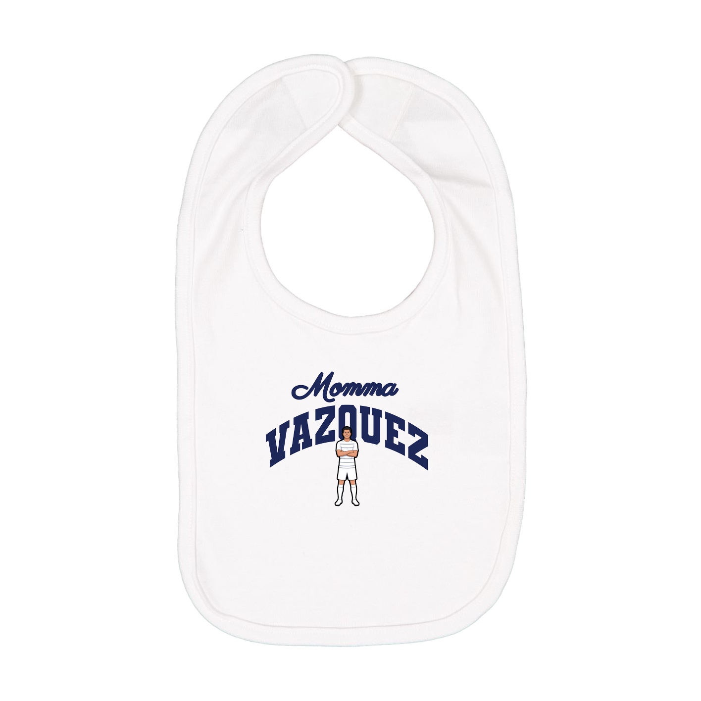 Infant Bib — Mothers Day Arch in White