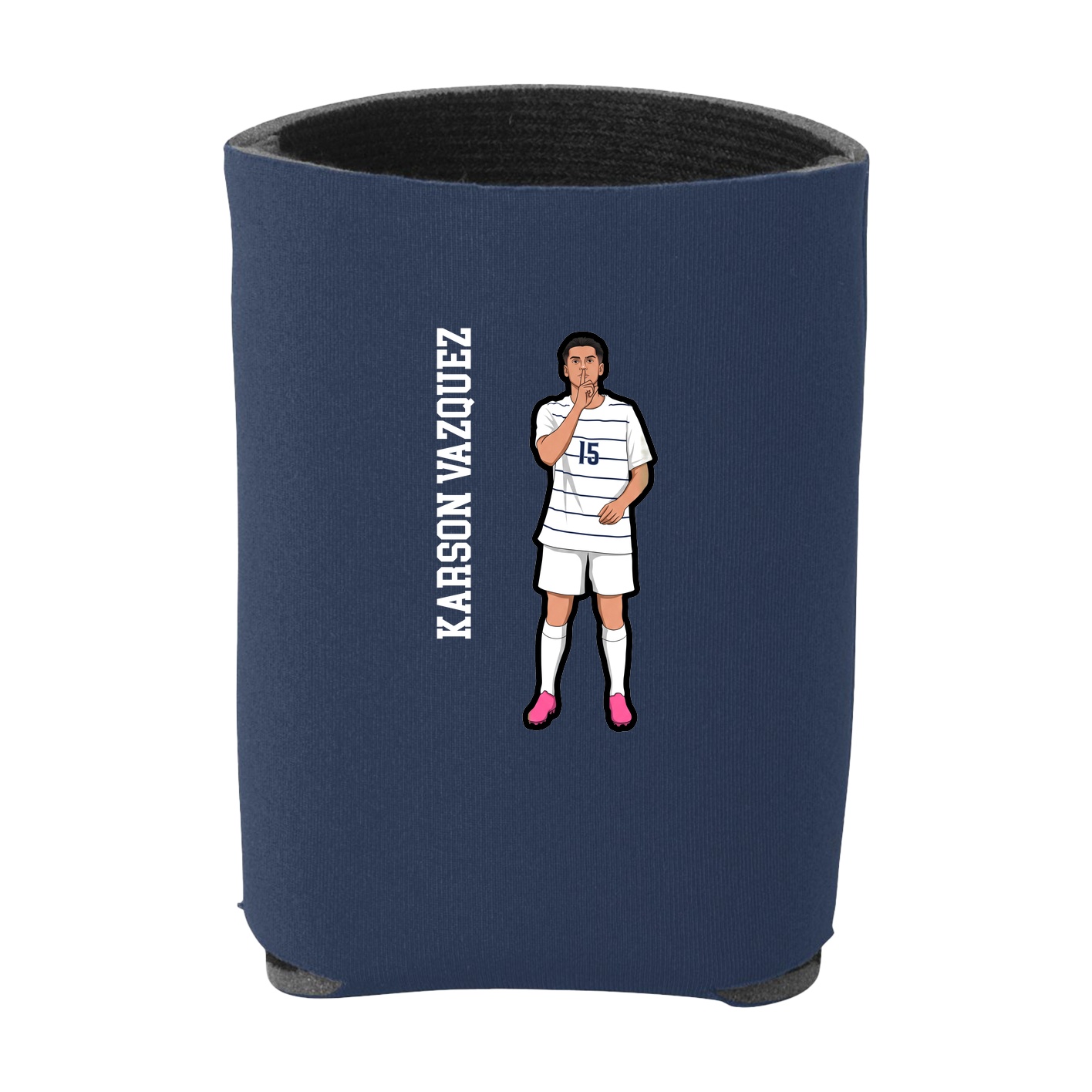 Can Holder — Name Vertical in Navy