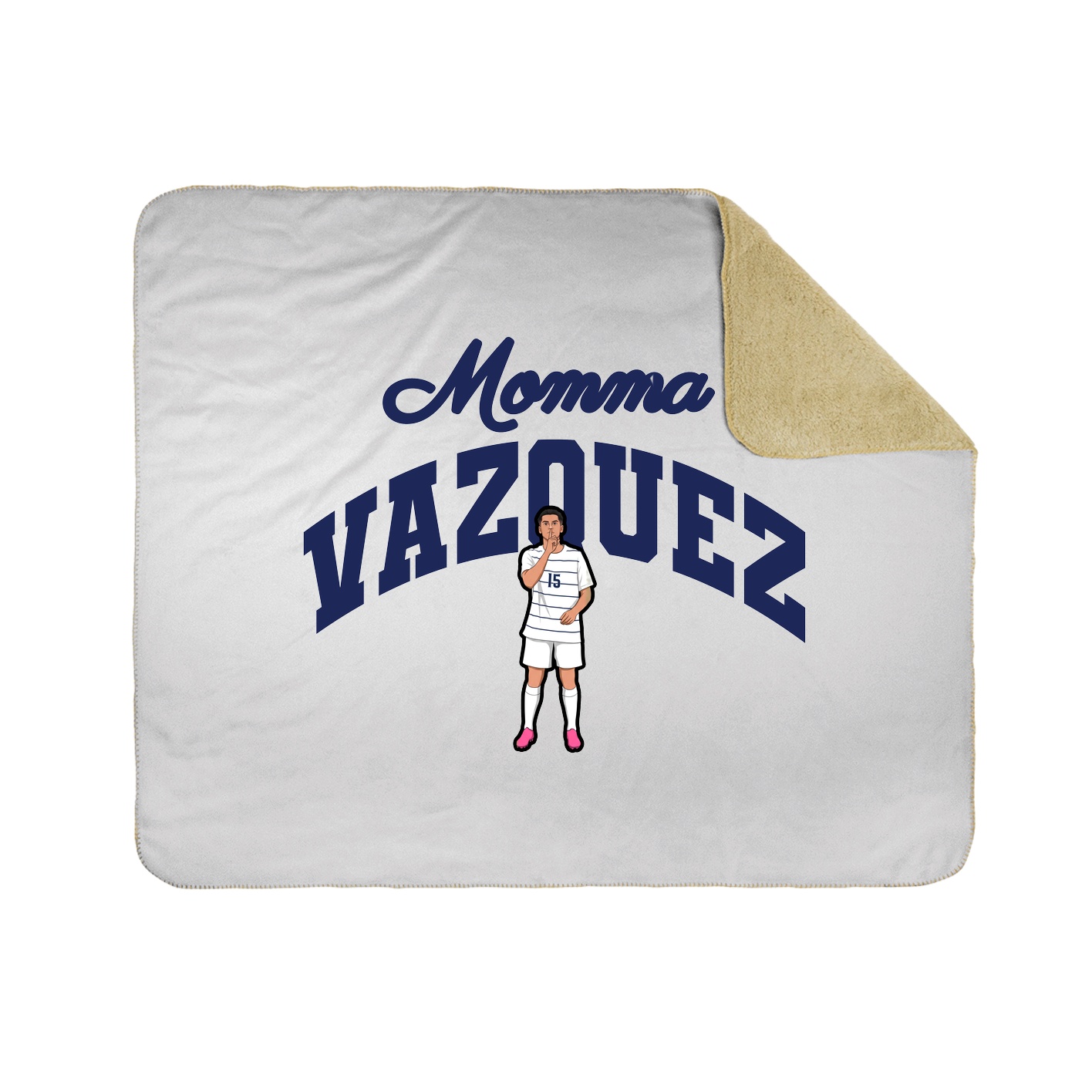 Throw Blanket — Mothers Day Arch in White