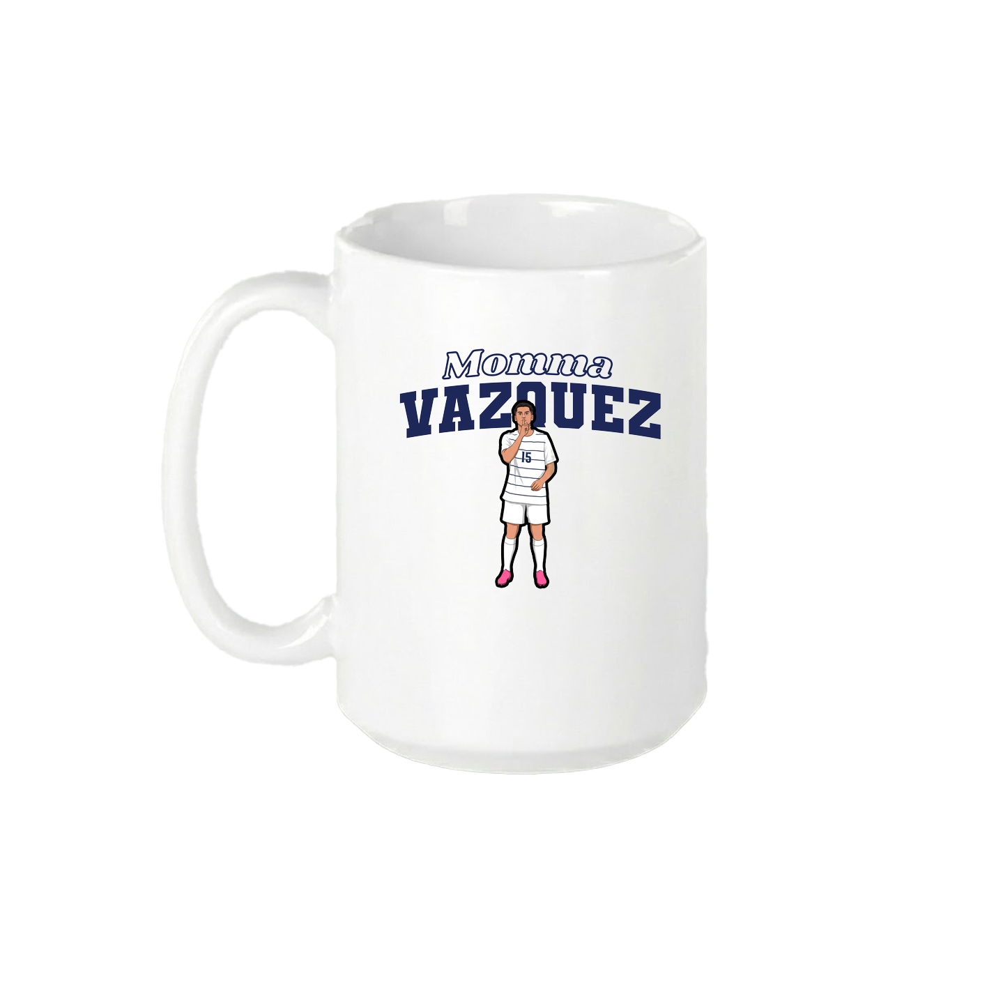15oz Coffee Mug — Mothers Day Block in White