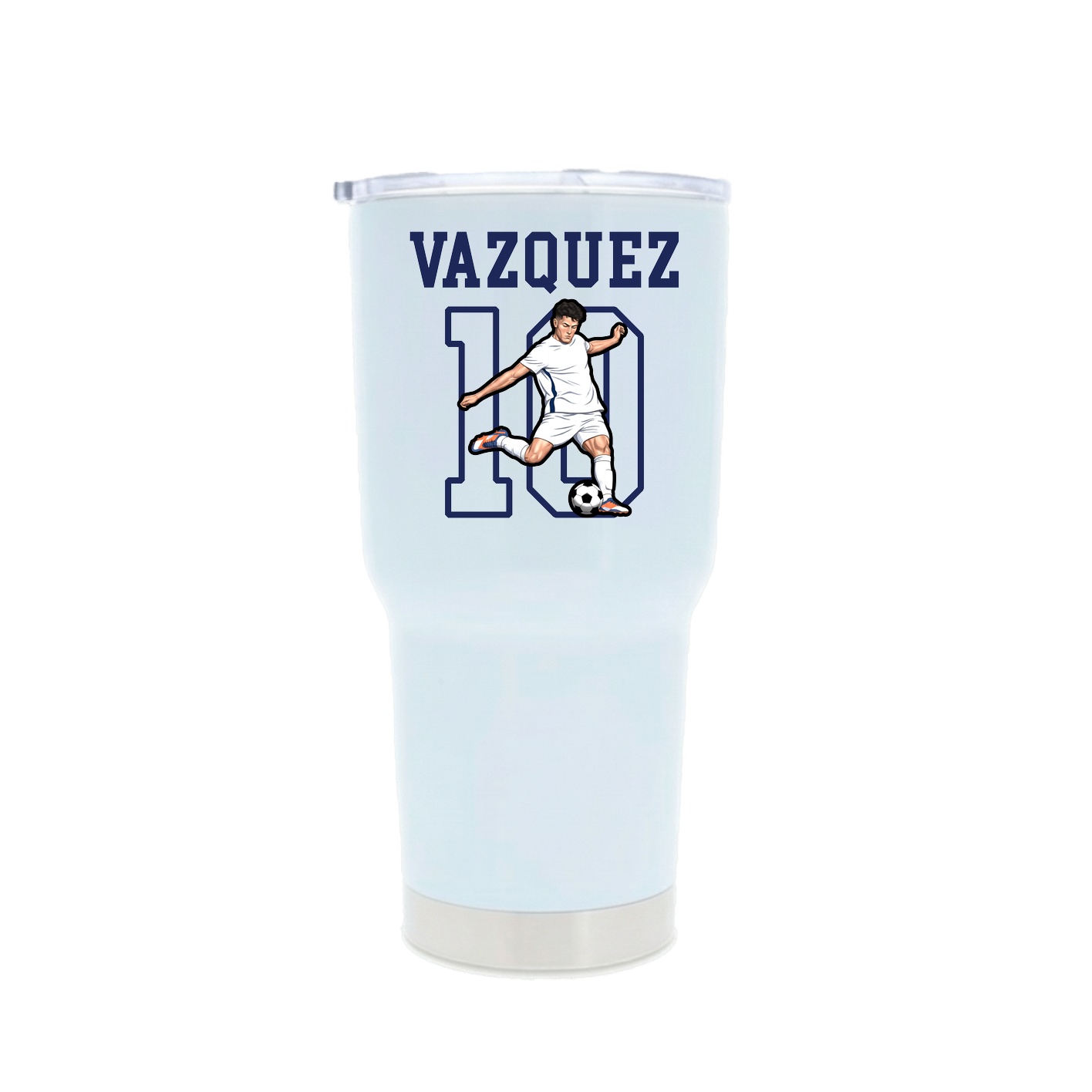 30oz Stainless Steel Tumbler — Shirsey in White