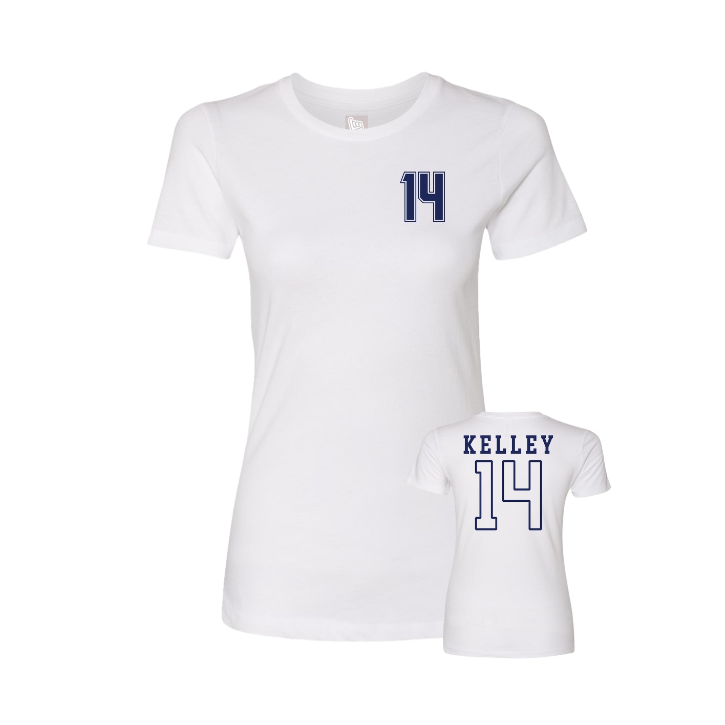 Womens Tee — Chest Back in White