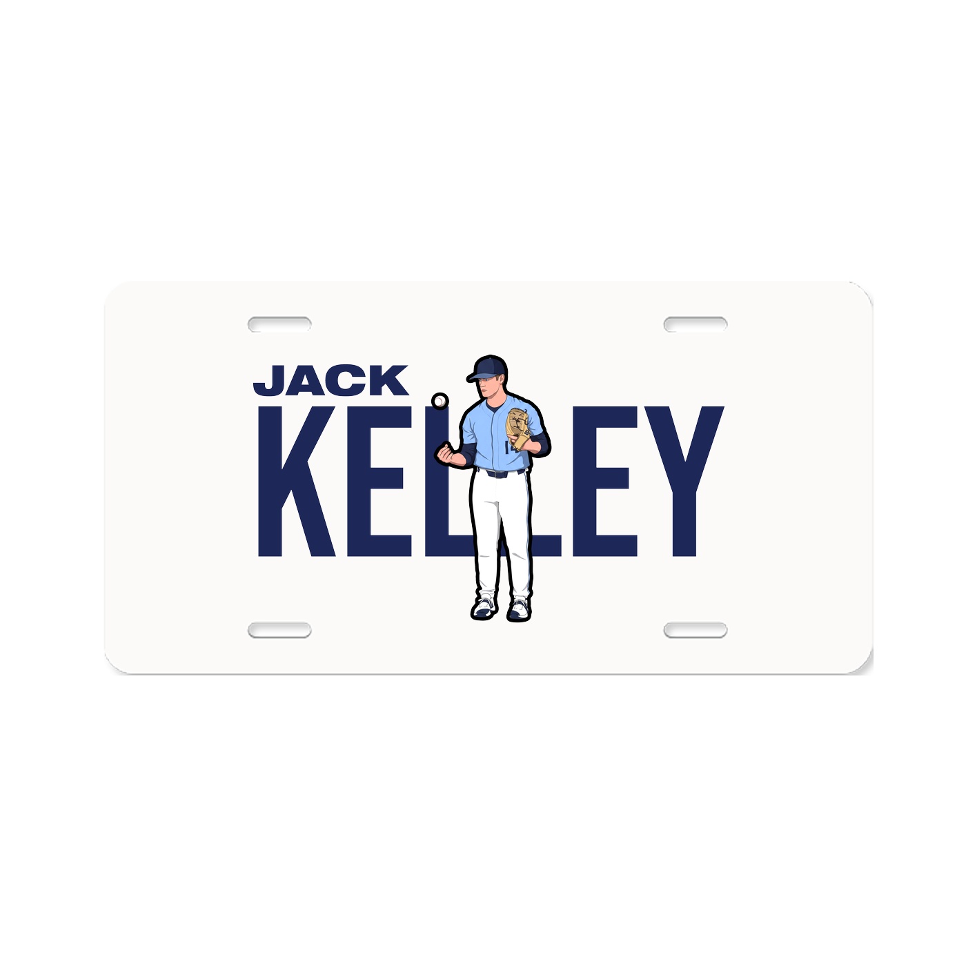 License Plate — Player Name in Classic