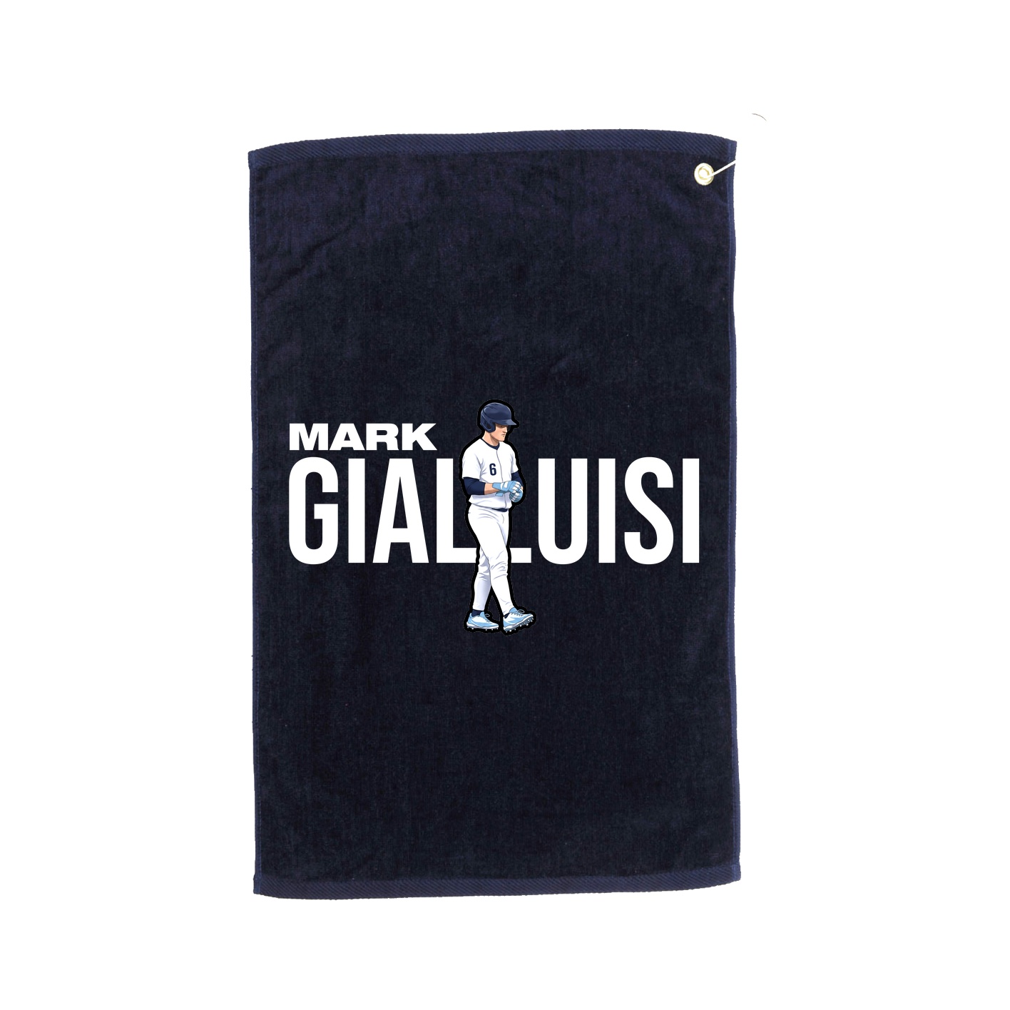 Golf Towel — Player Name in Navy