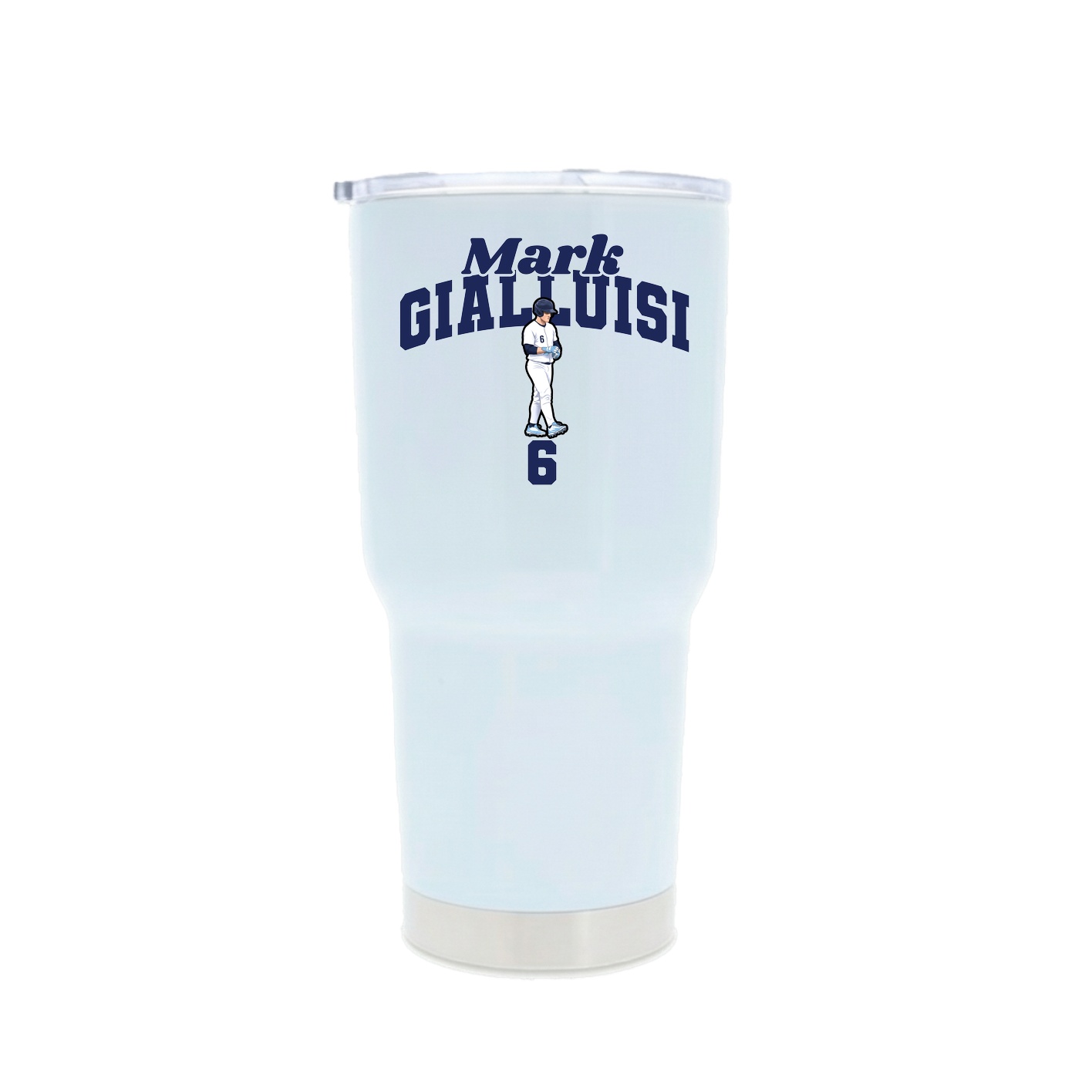 30oz Stainless Steel Tumbler — Signature Arch in White