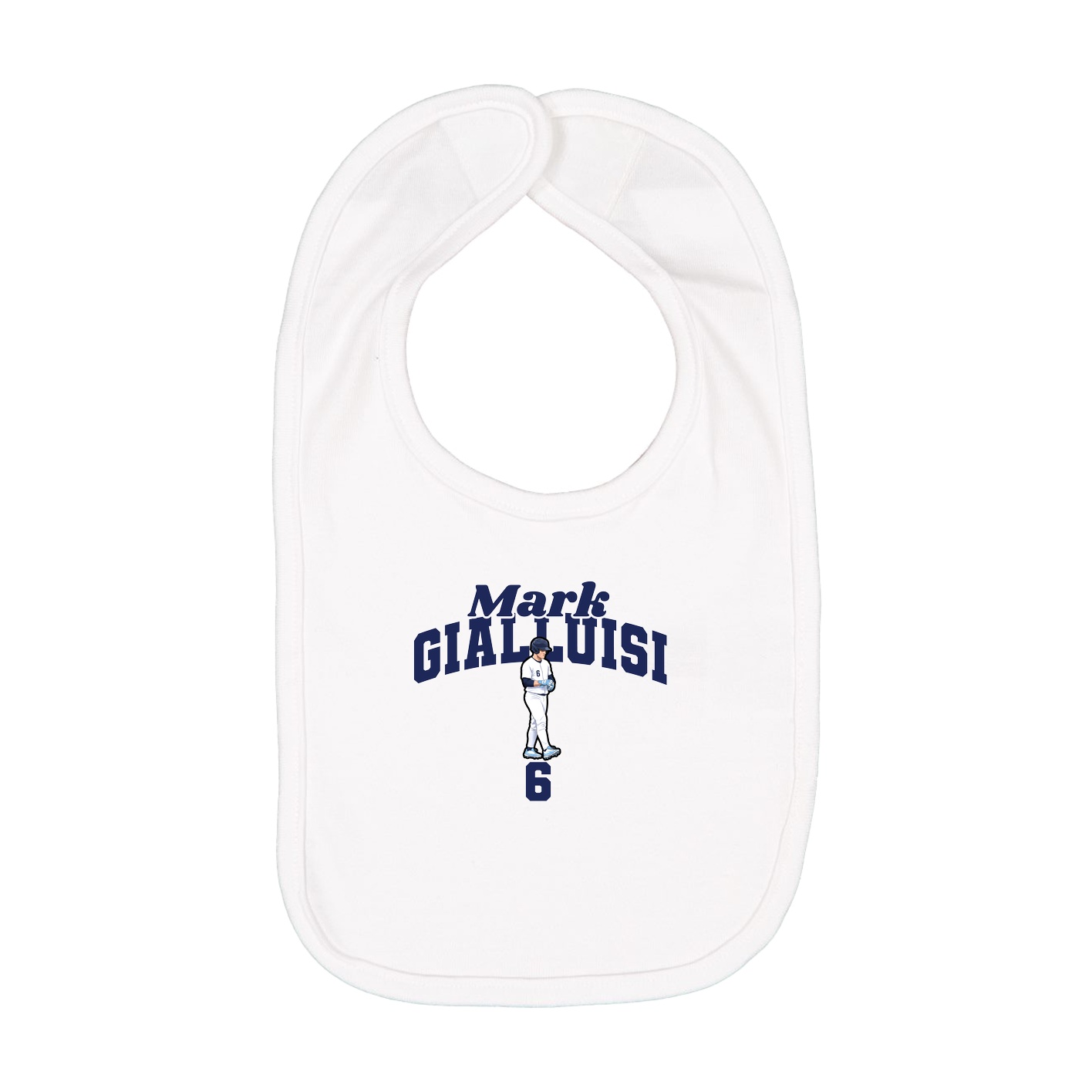Infant Bib — Signature Arch in White