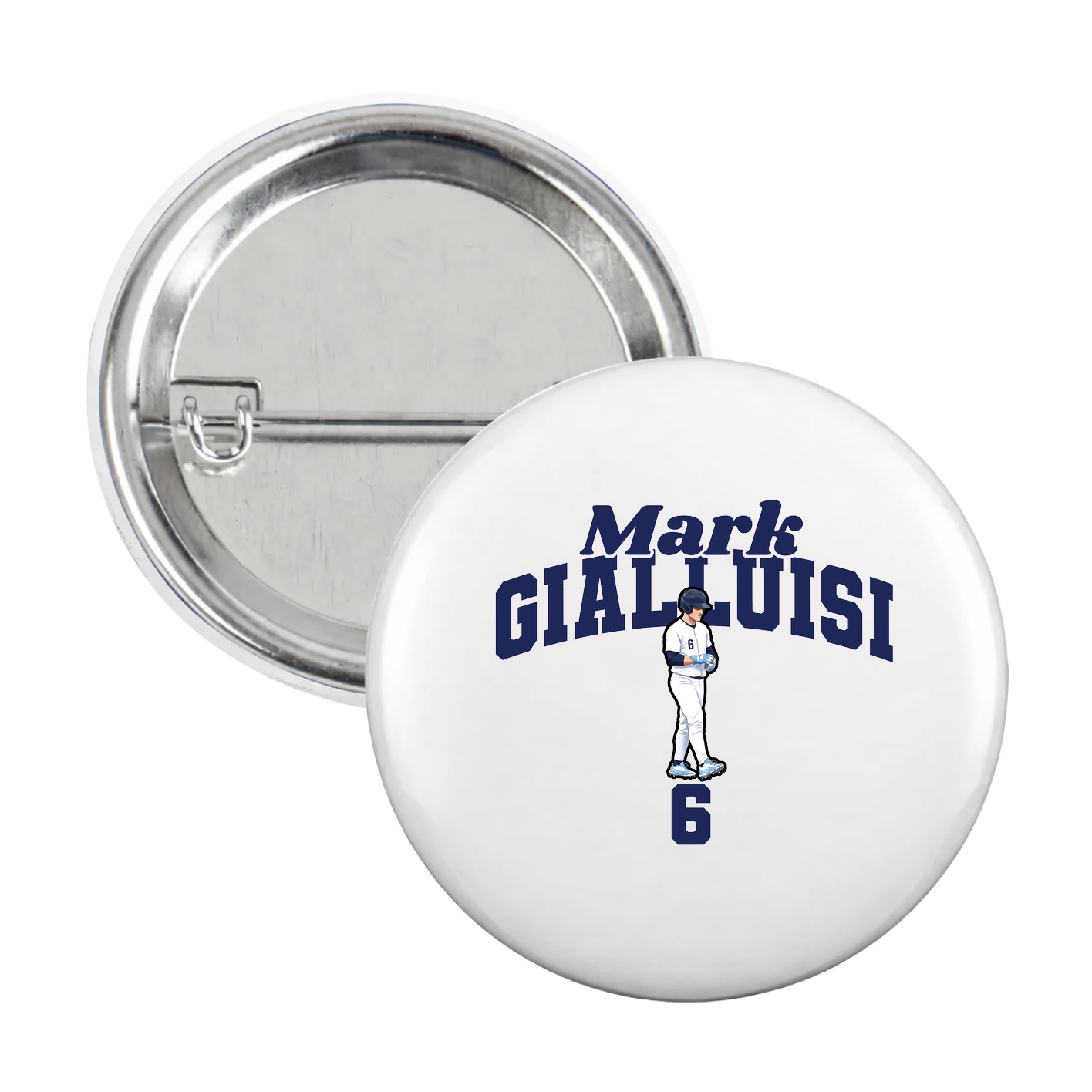 Game Day Button — Signature Arch in White