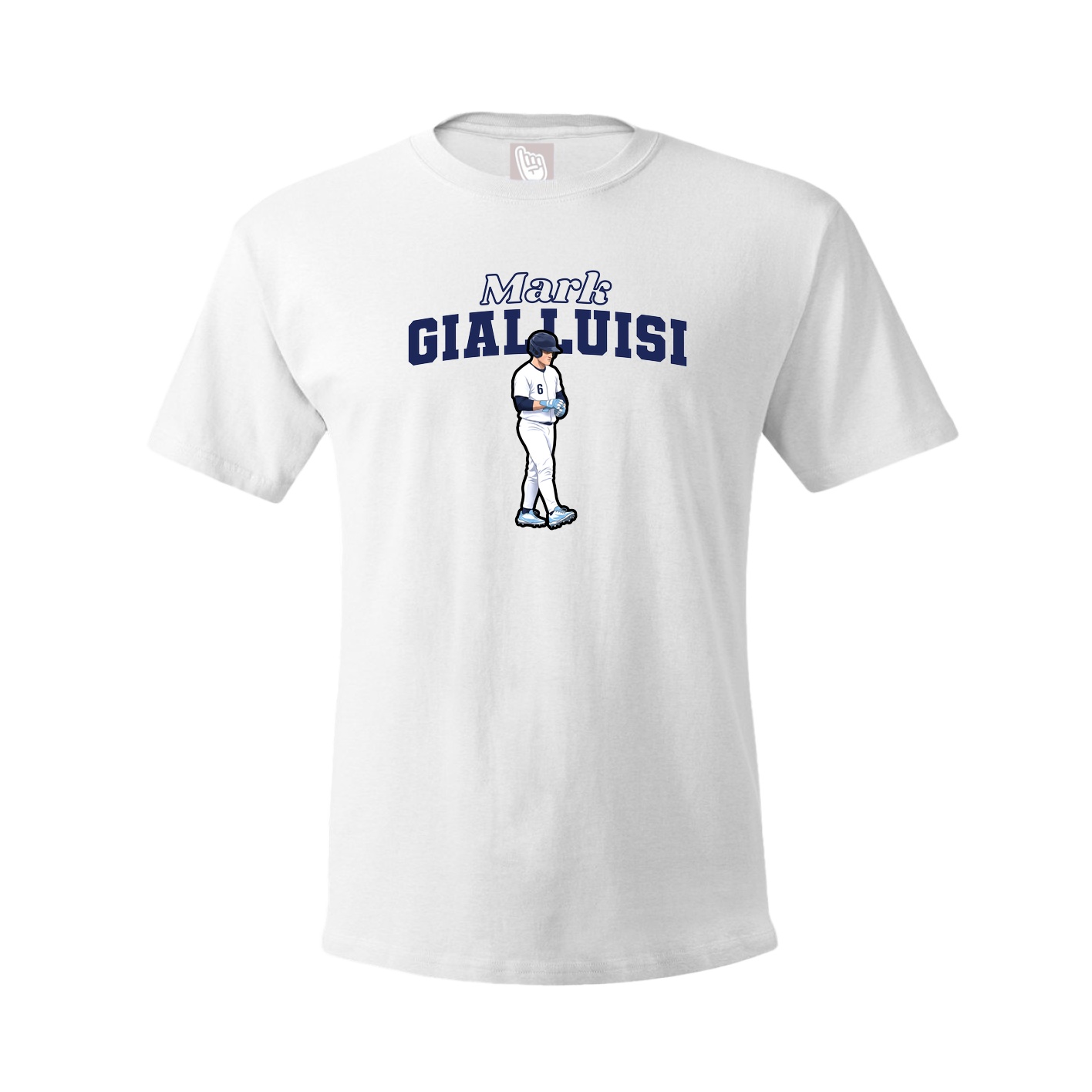 Youth Tee — Name Arch in White