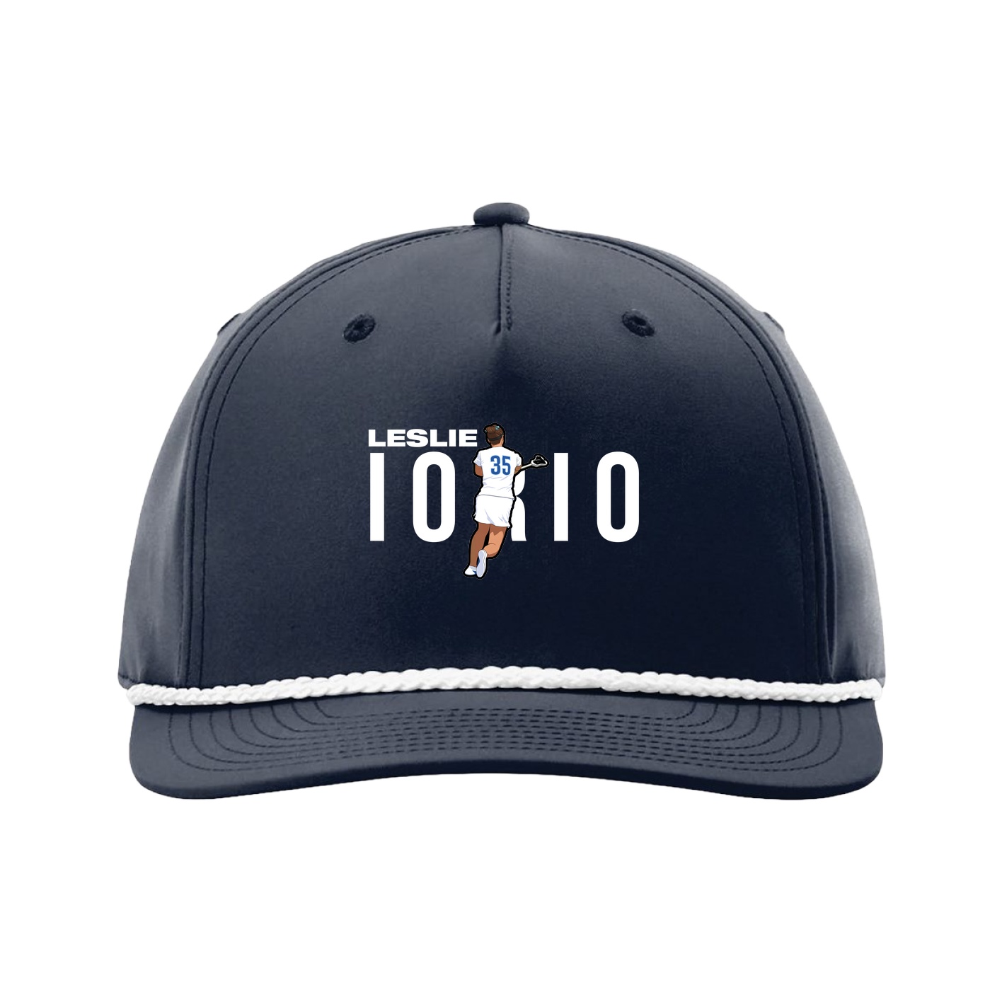 Five-Panel Classic Rope Cap — Player Name in Navy