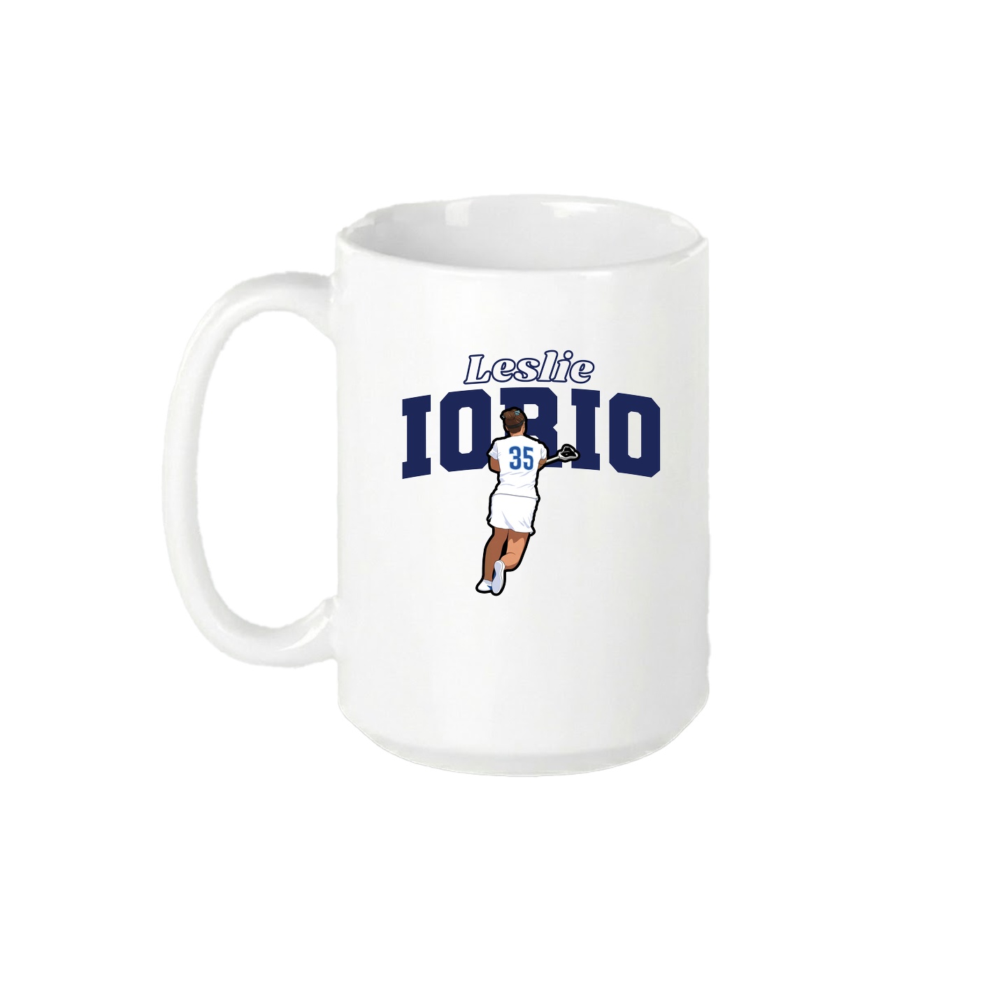15oz Coffee Mug — Name Arch in White