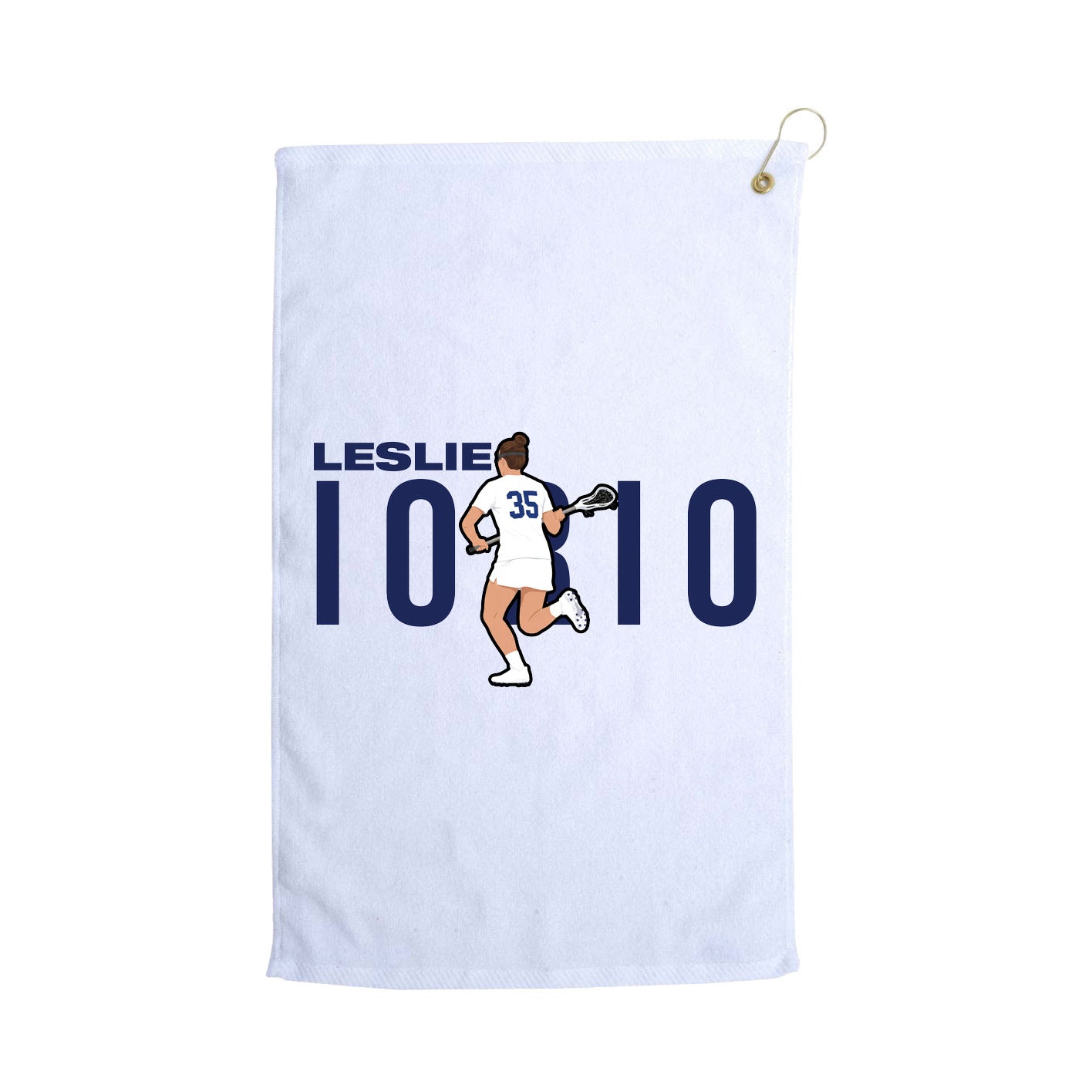 Golf Towel — Player Name in White