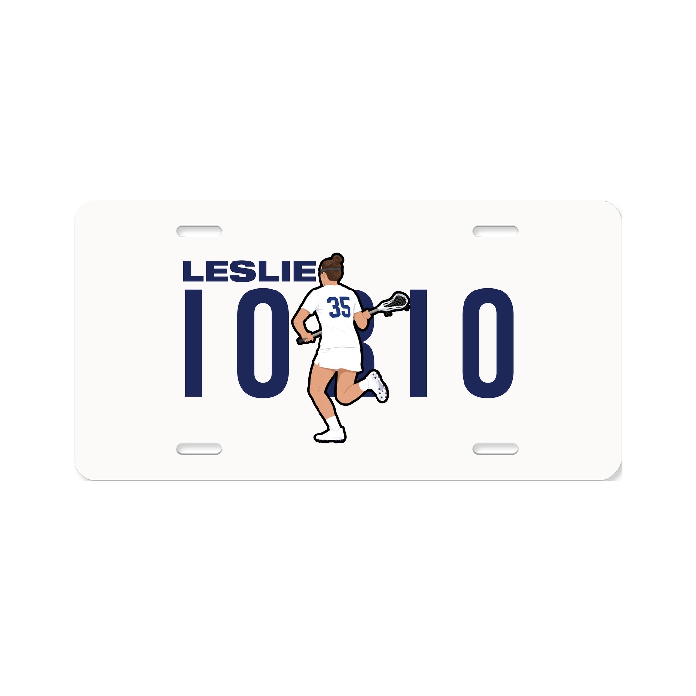 License Plate — Player Name in Classic