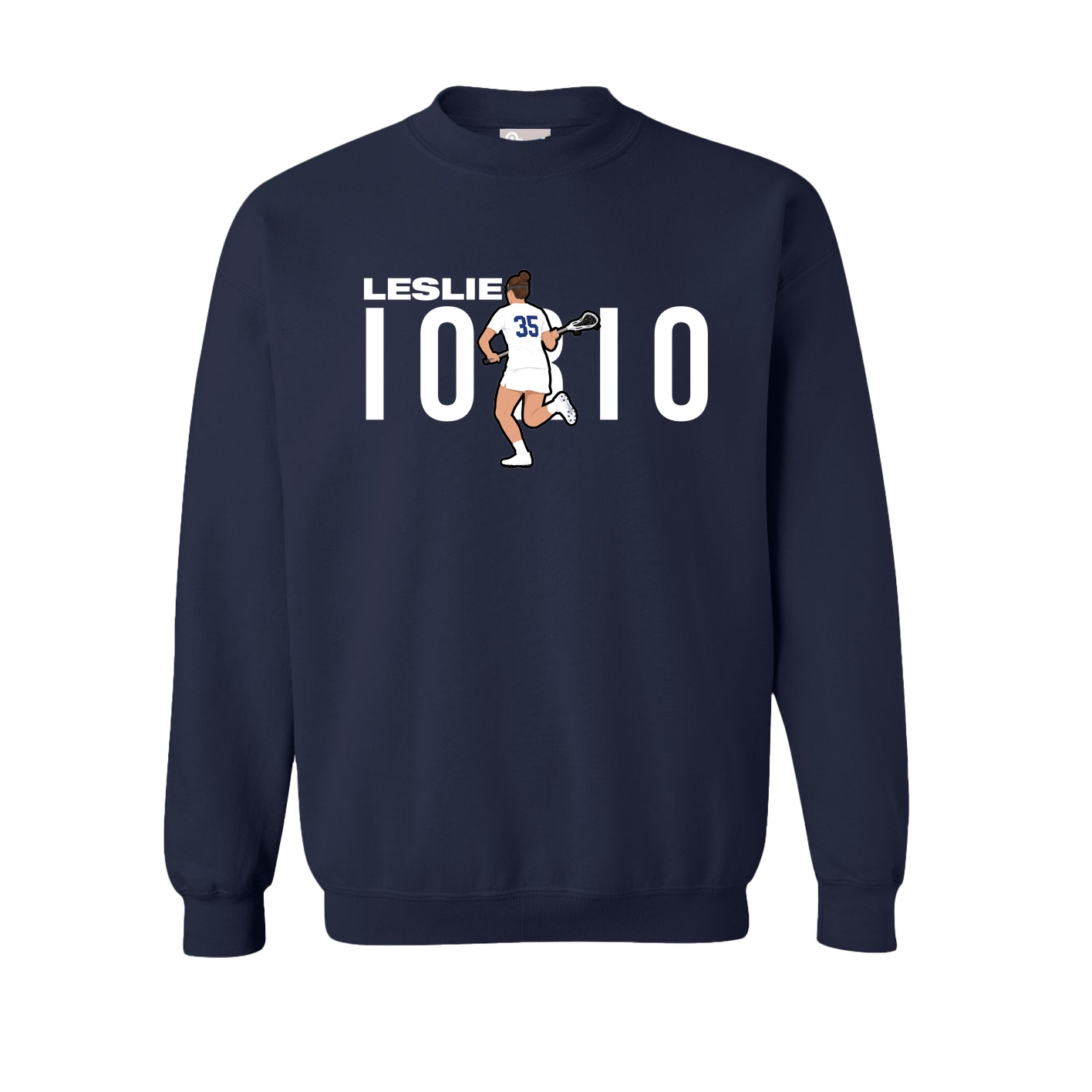 Fleece Crew — Player Name in Navy