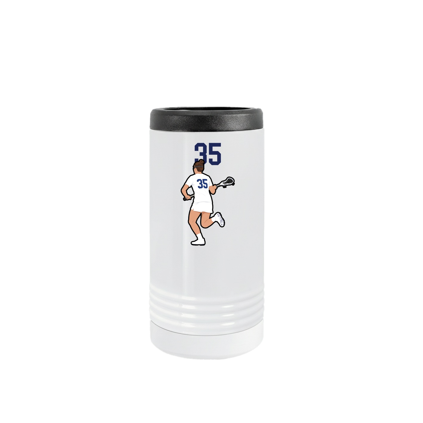 Slim Beverage Holder — Number Top in White