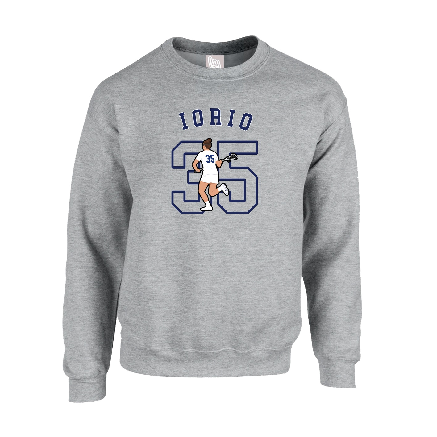 Fleece Crew — Shirsey Arch in Grey
