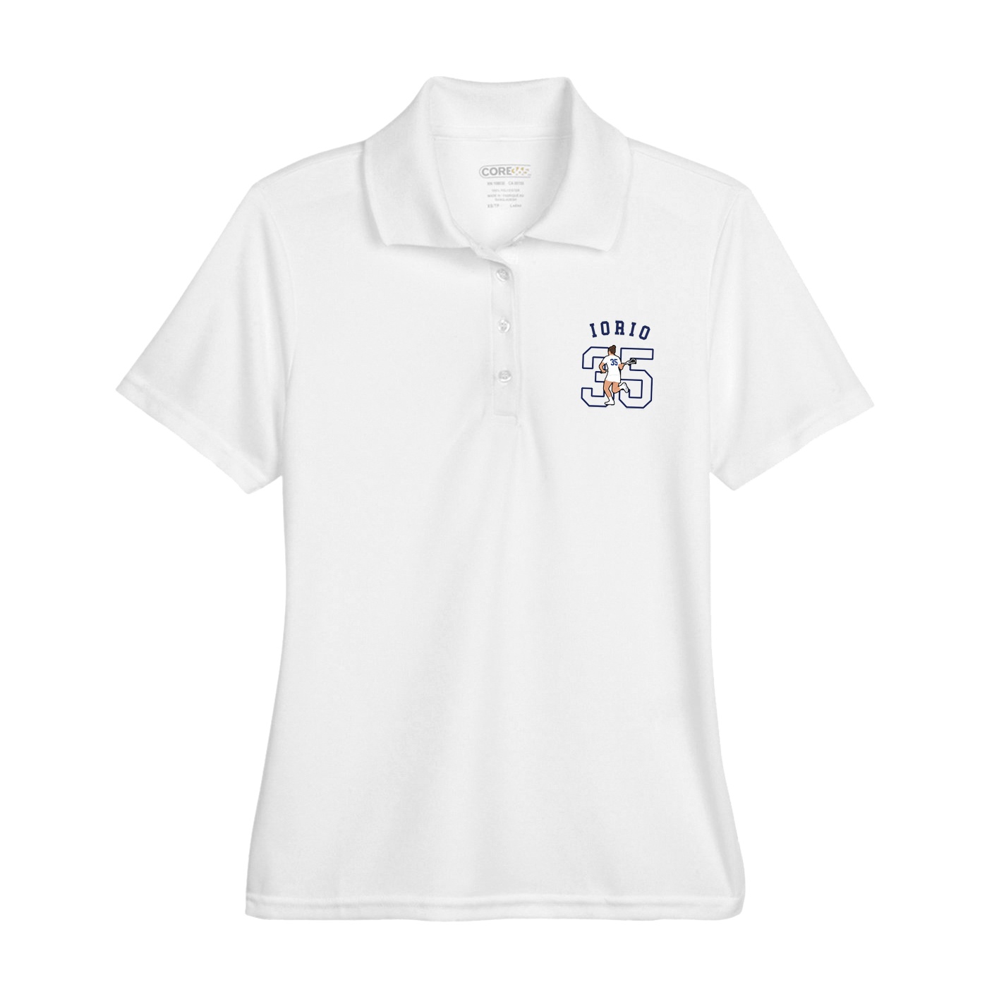 Womens Performance Polo — Shirsey Arch in White
