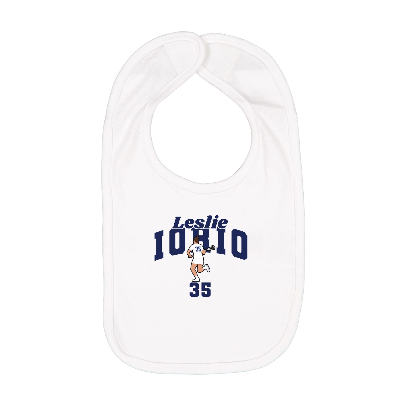 Infant Bib — Signature Arch in White