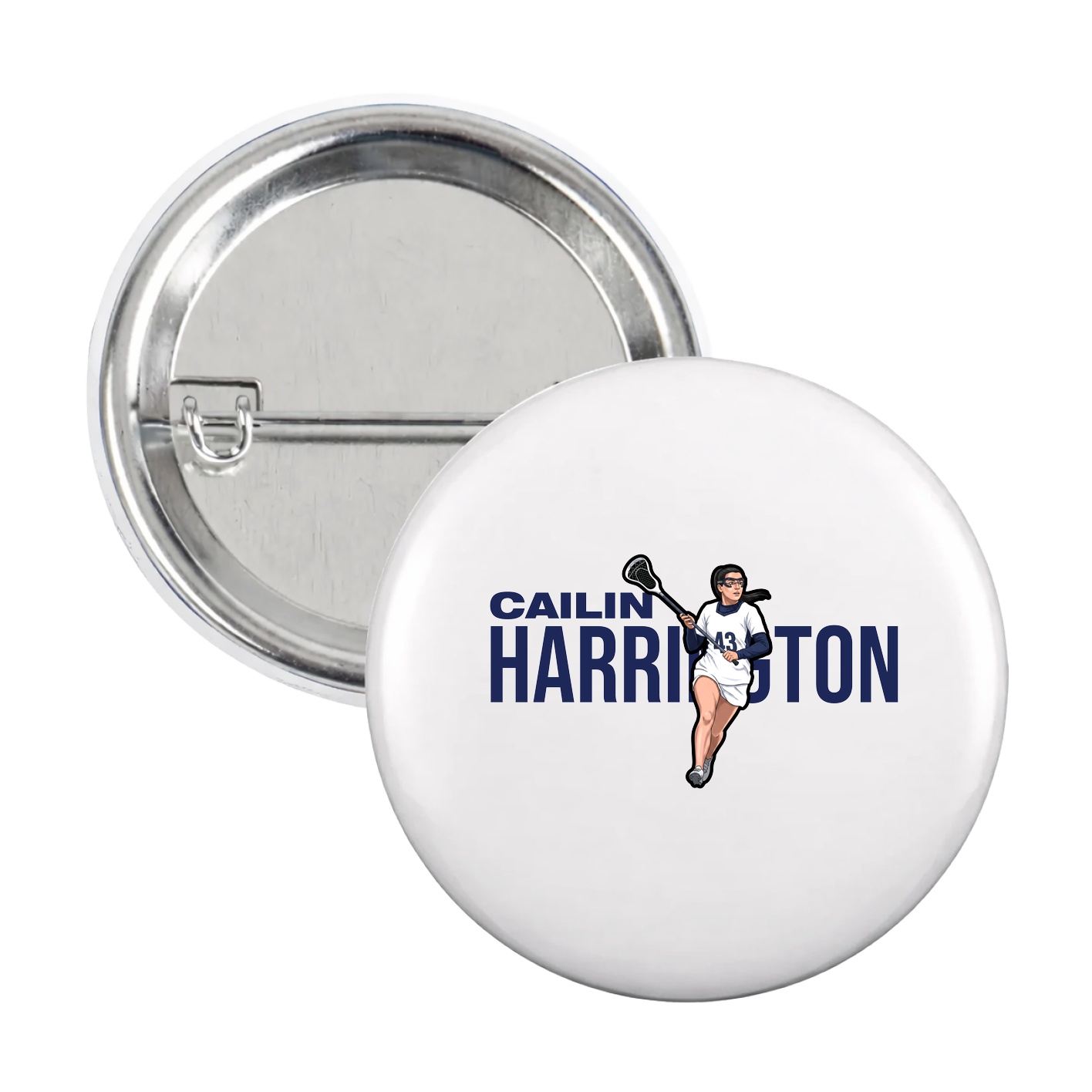 Game Day Button — Player Name in White