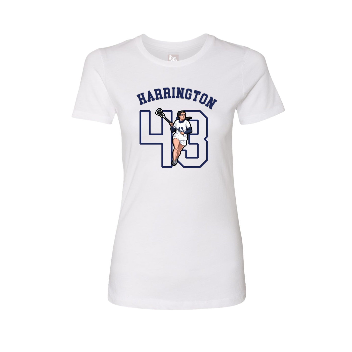 Fitted Women's Tee — Shirsey Arch in White