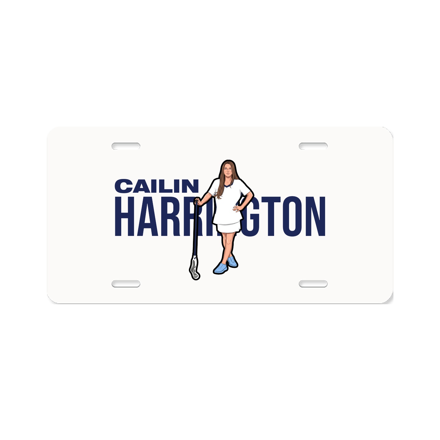 License Plate — Player Name in Classic