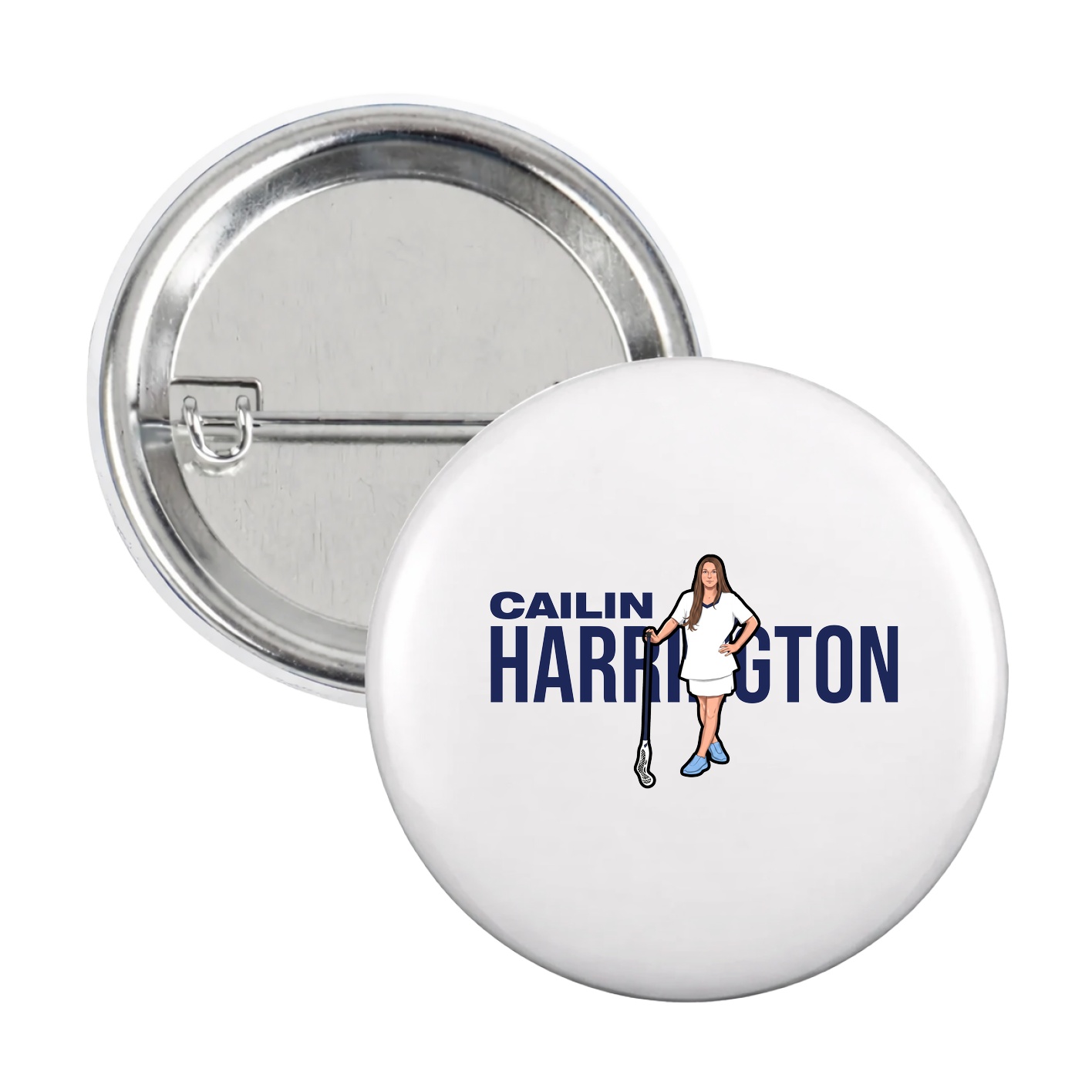 Game Day Button — Player Name in White