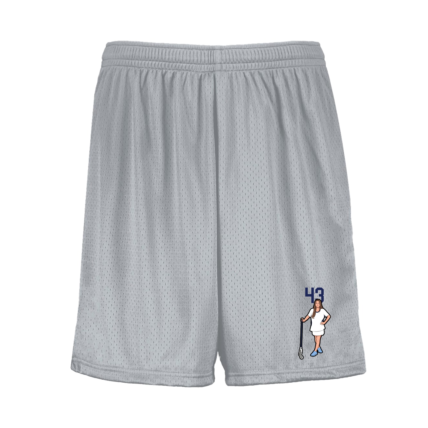 Shorts — Number Top in Silver