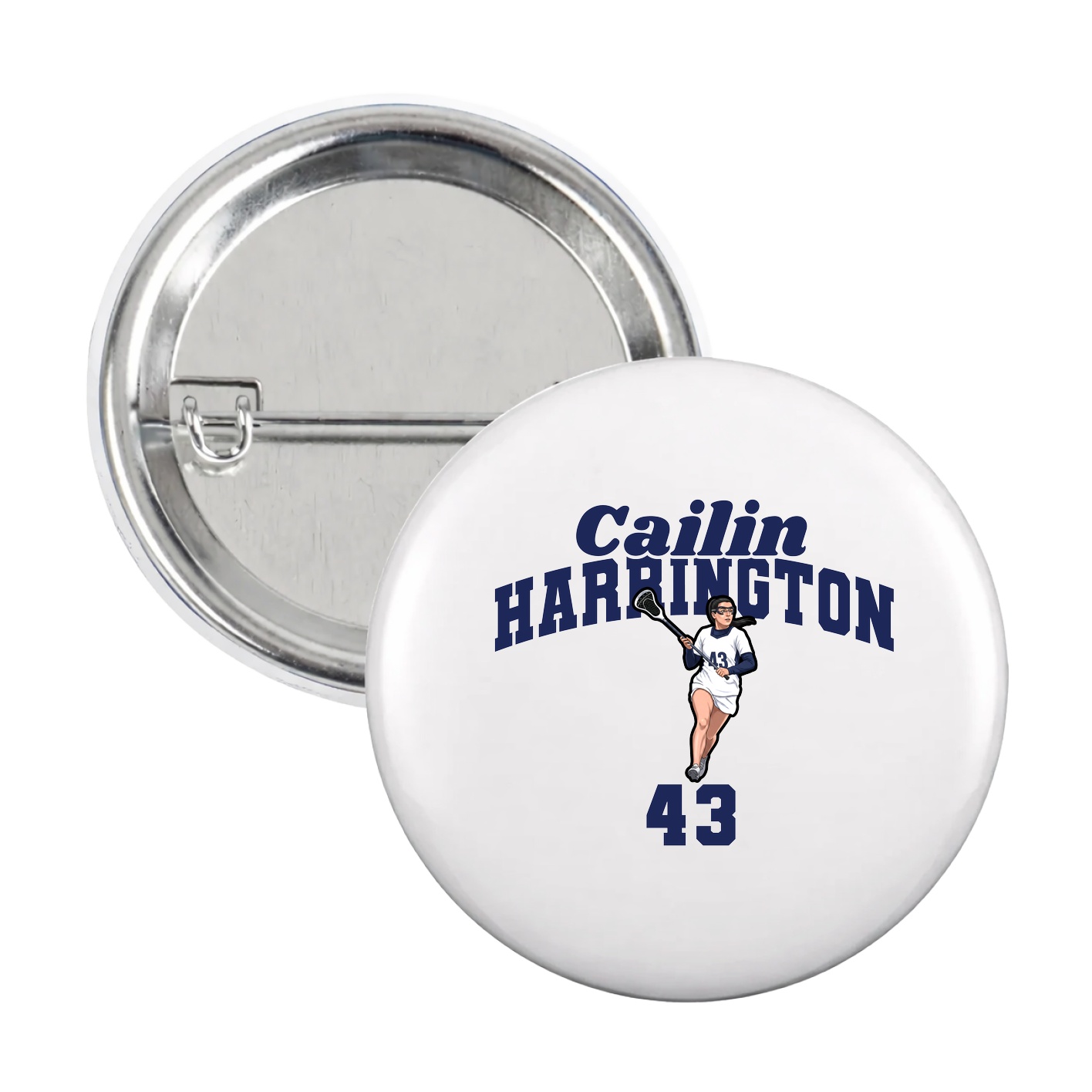 Game Day Button — Signature Arch in White