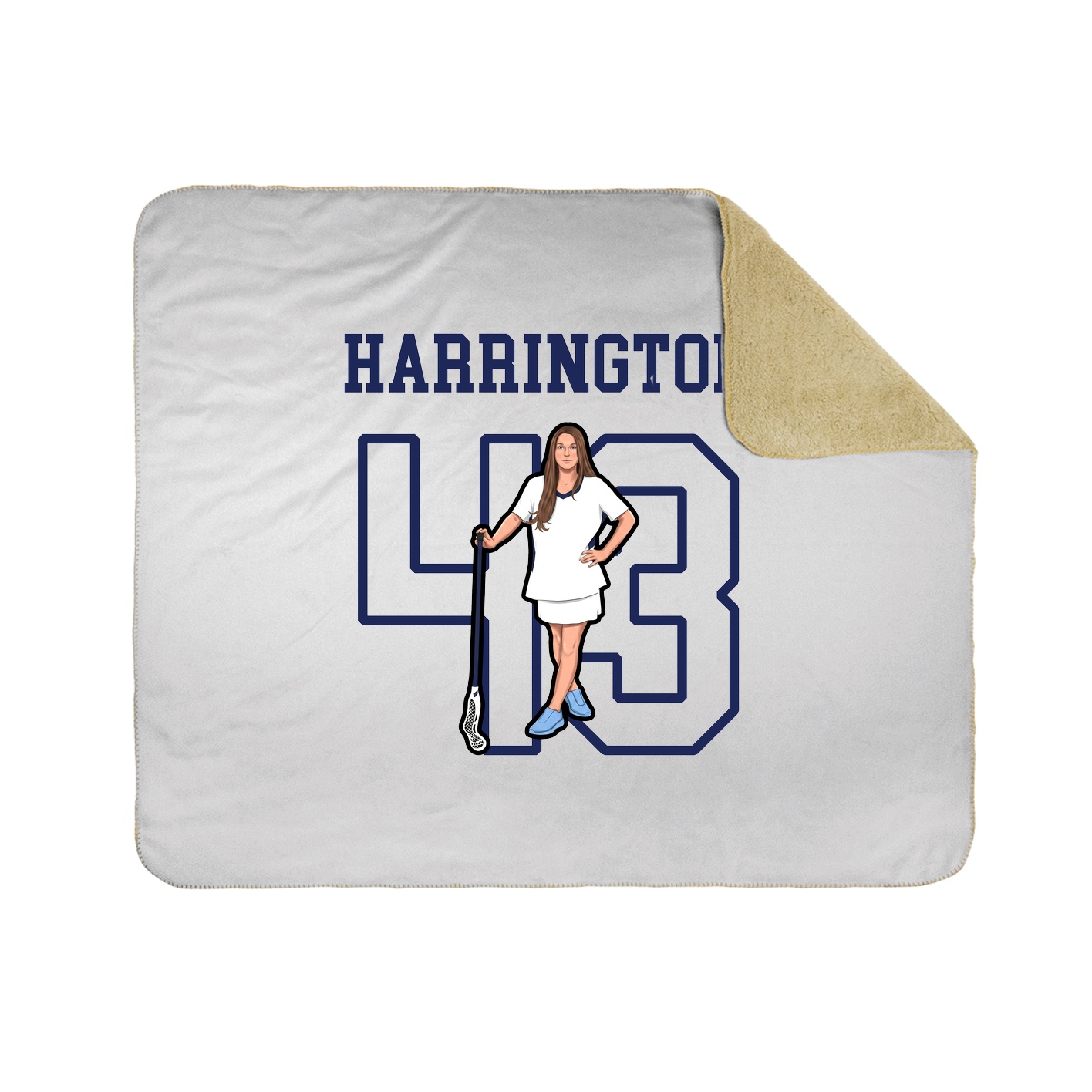 Throw Blanket — Shirsey in White