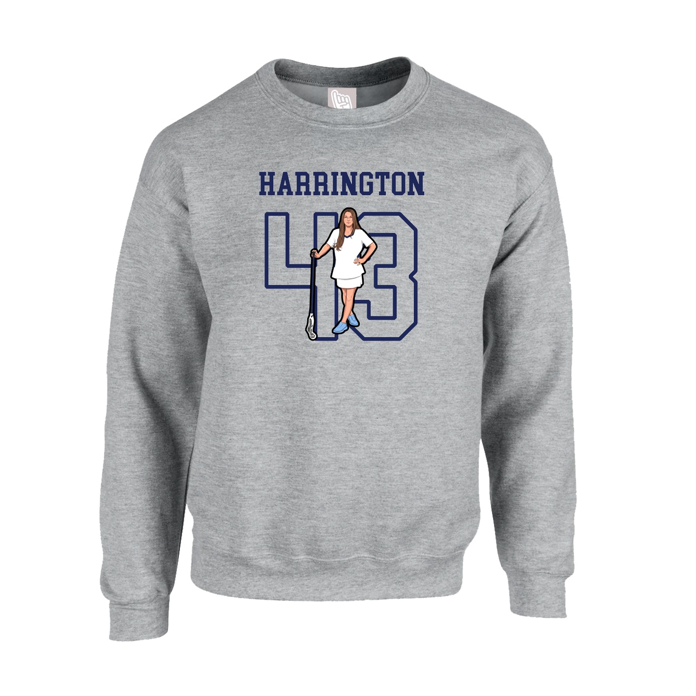 Fleece Crew — Shirsey in Grey