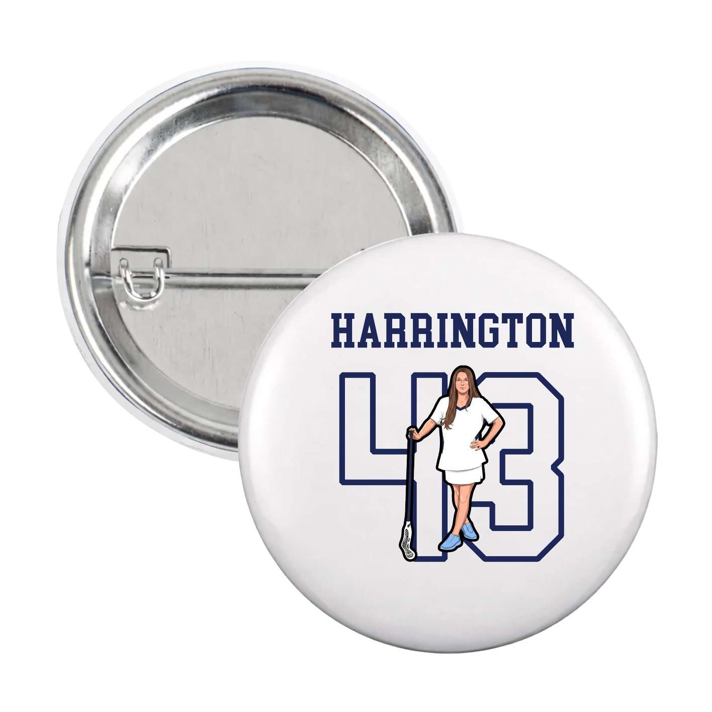 Game Day Button — Shirsey in White