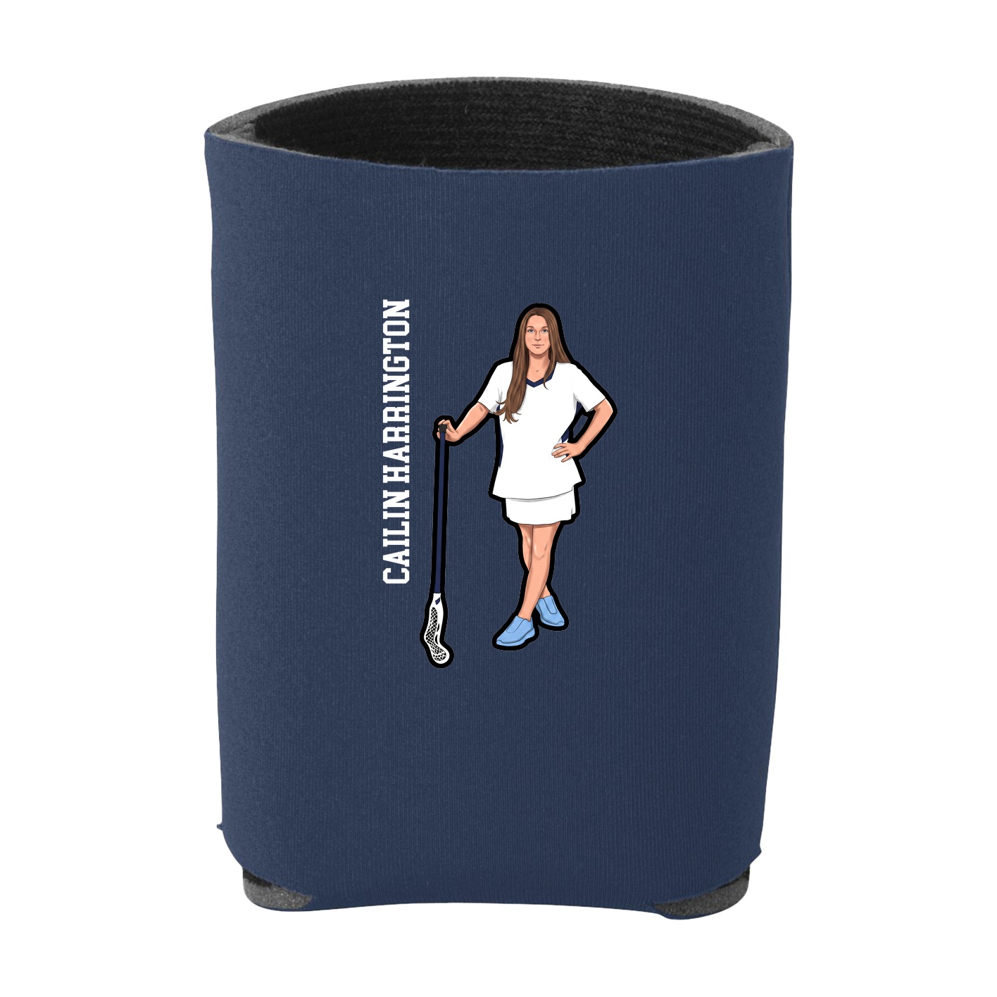 Can Holder — Name Vertical in Navy