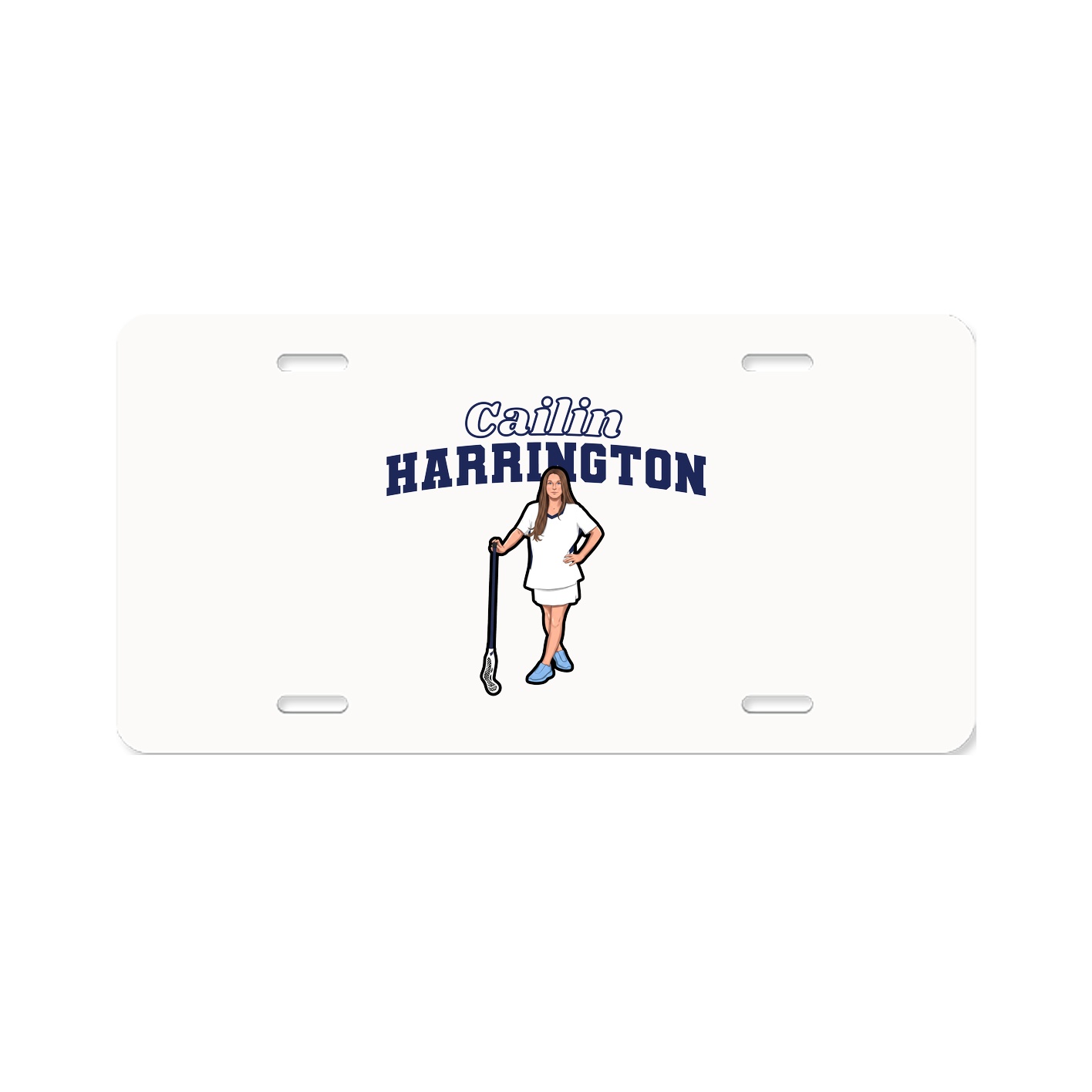 License Plate — Name Arch in Classic