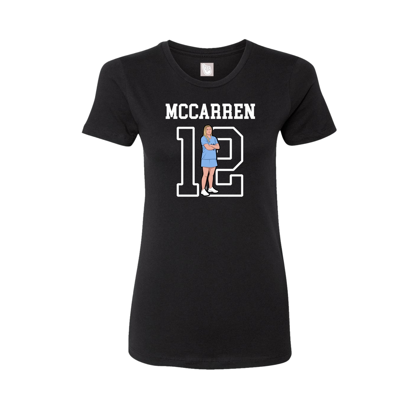 Fitted Women's Tee — Shirsey in Black