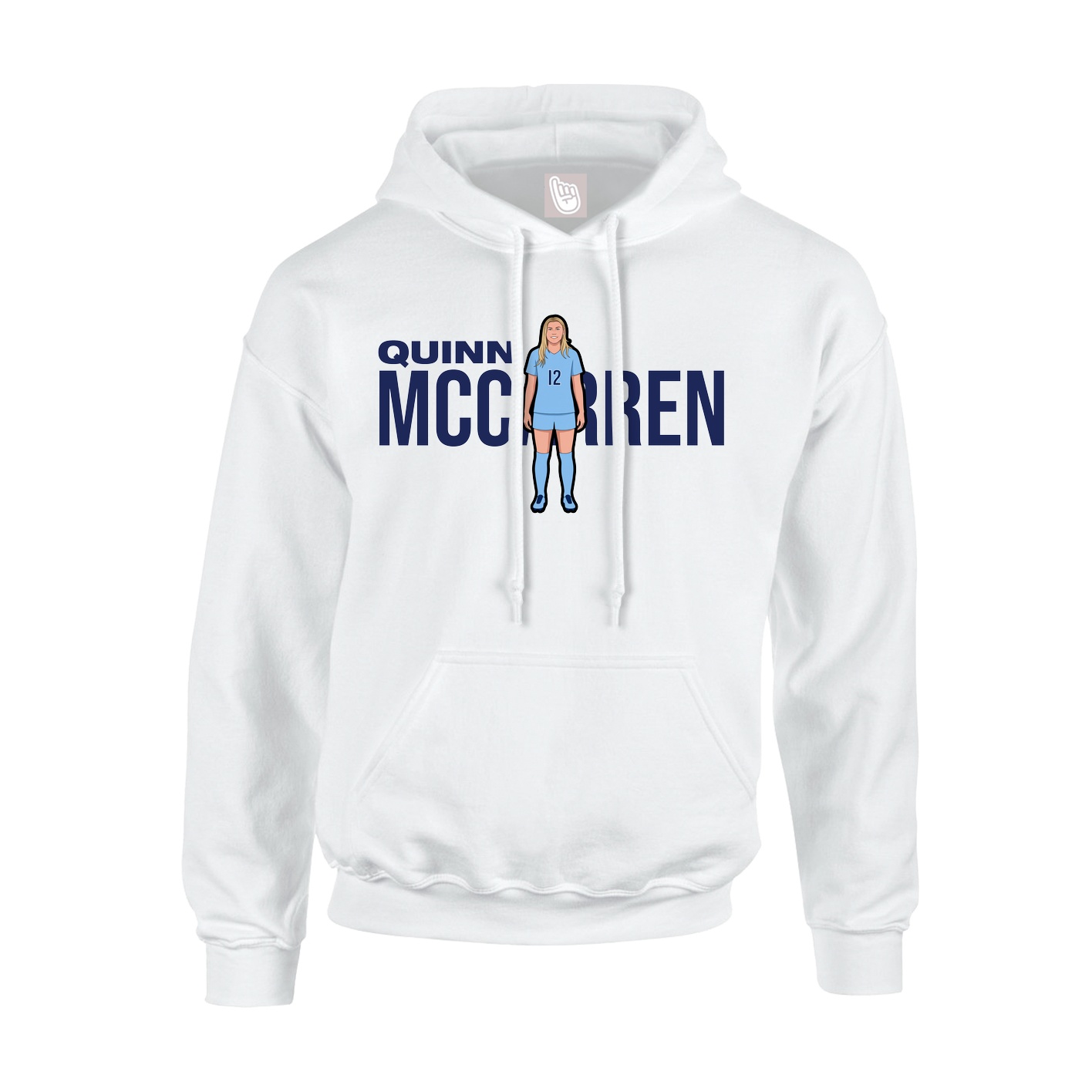 Hoodie — Player Name in White