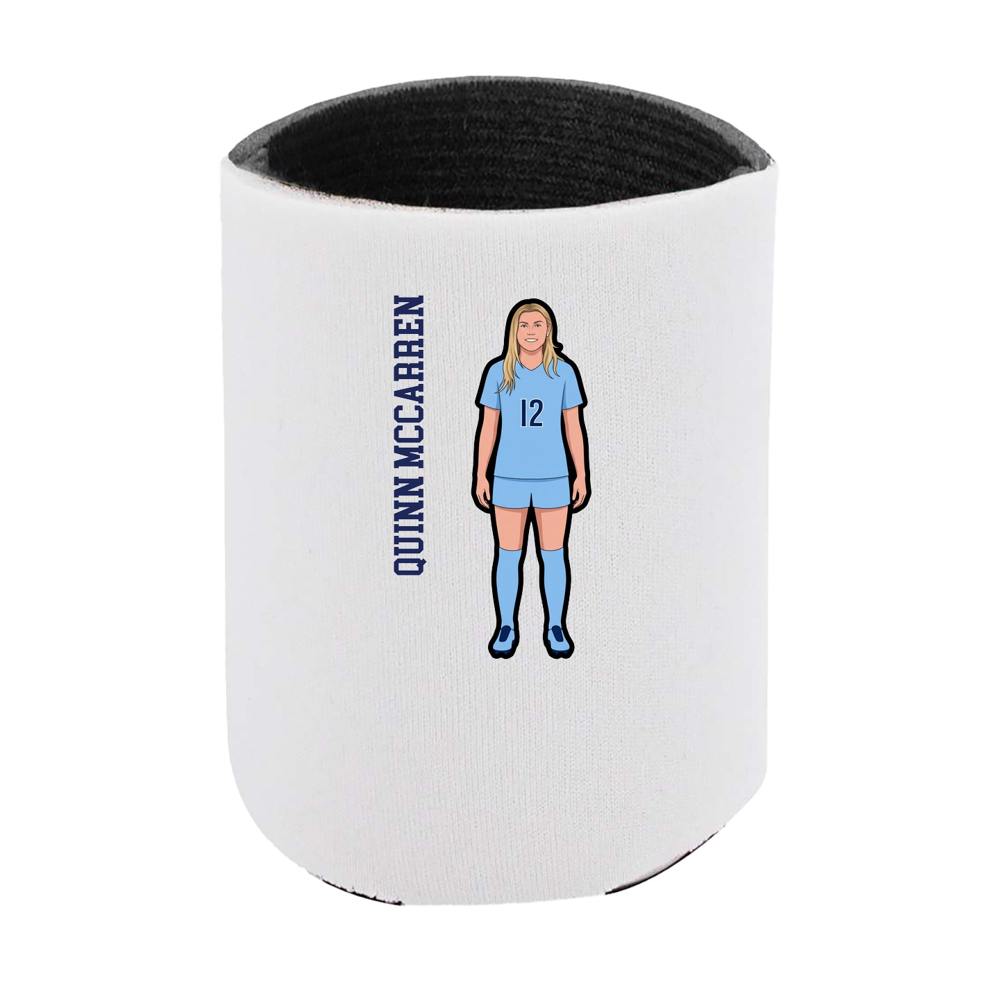 Can Holder — Name Vertical in White