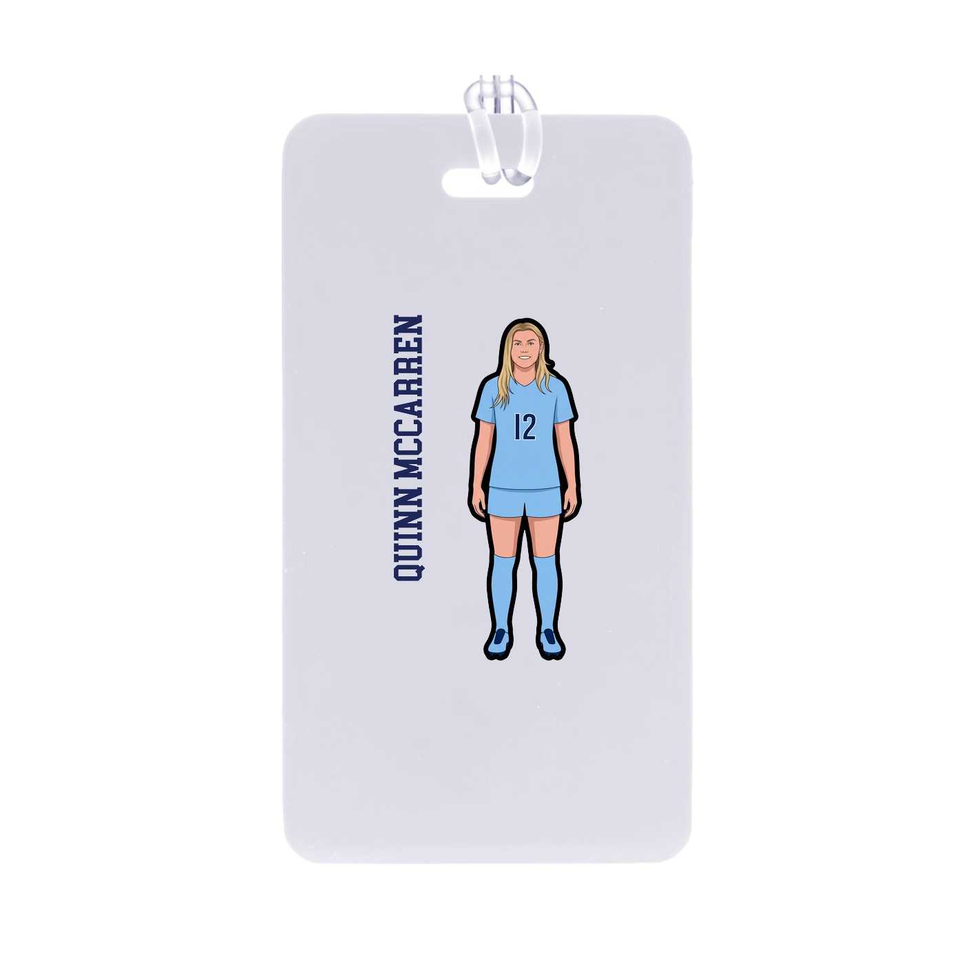 Bag Tag — Name Vertical in Classic