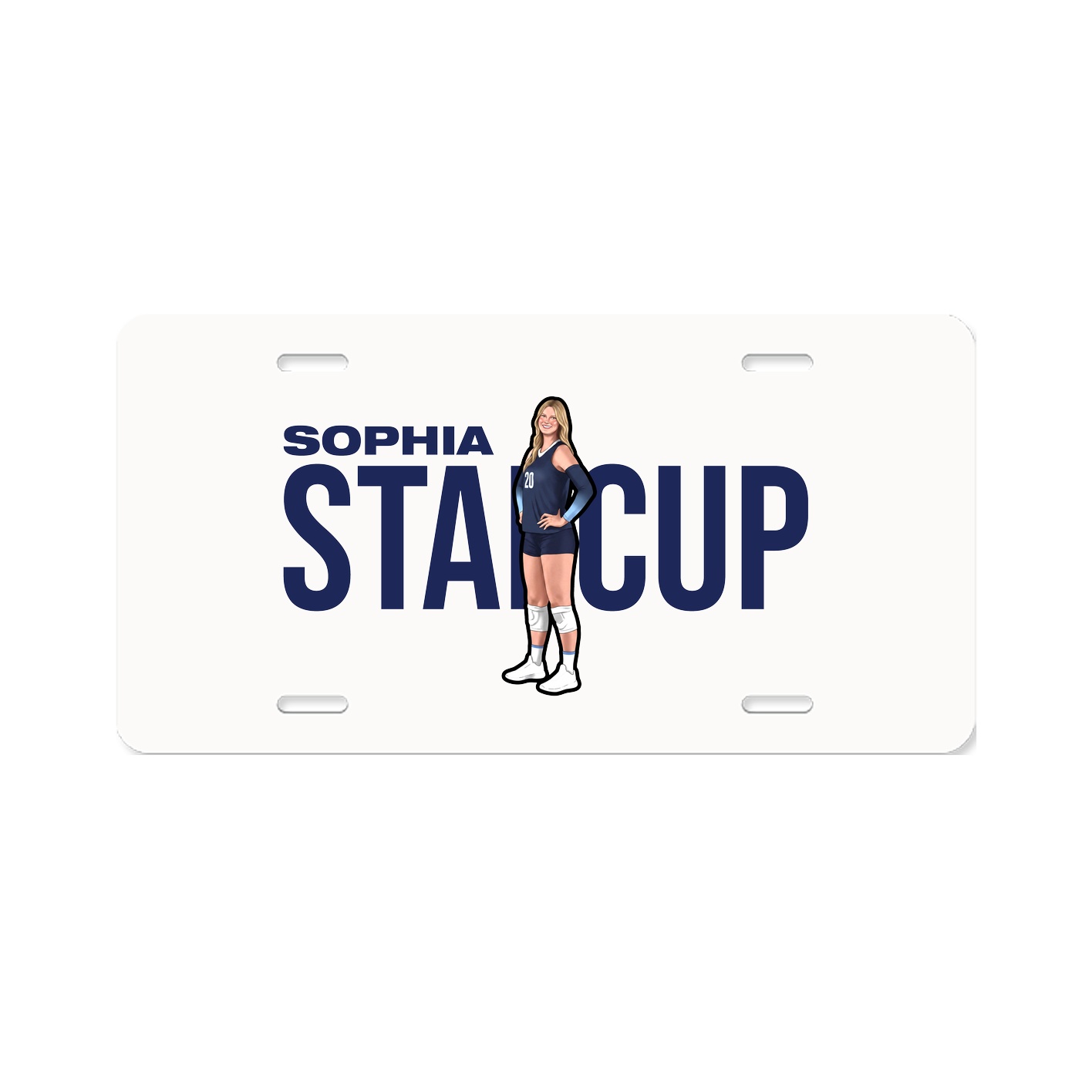 License Plate — Player Name in Classic