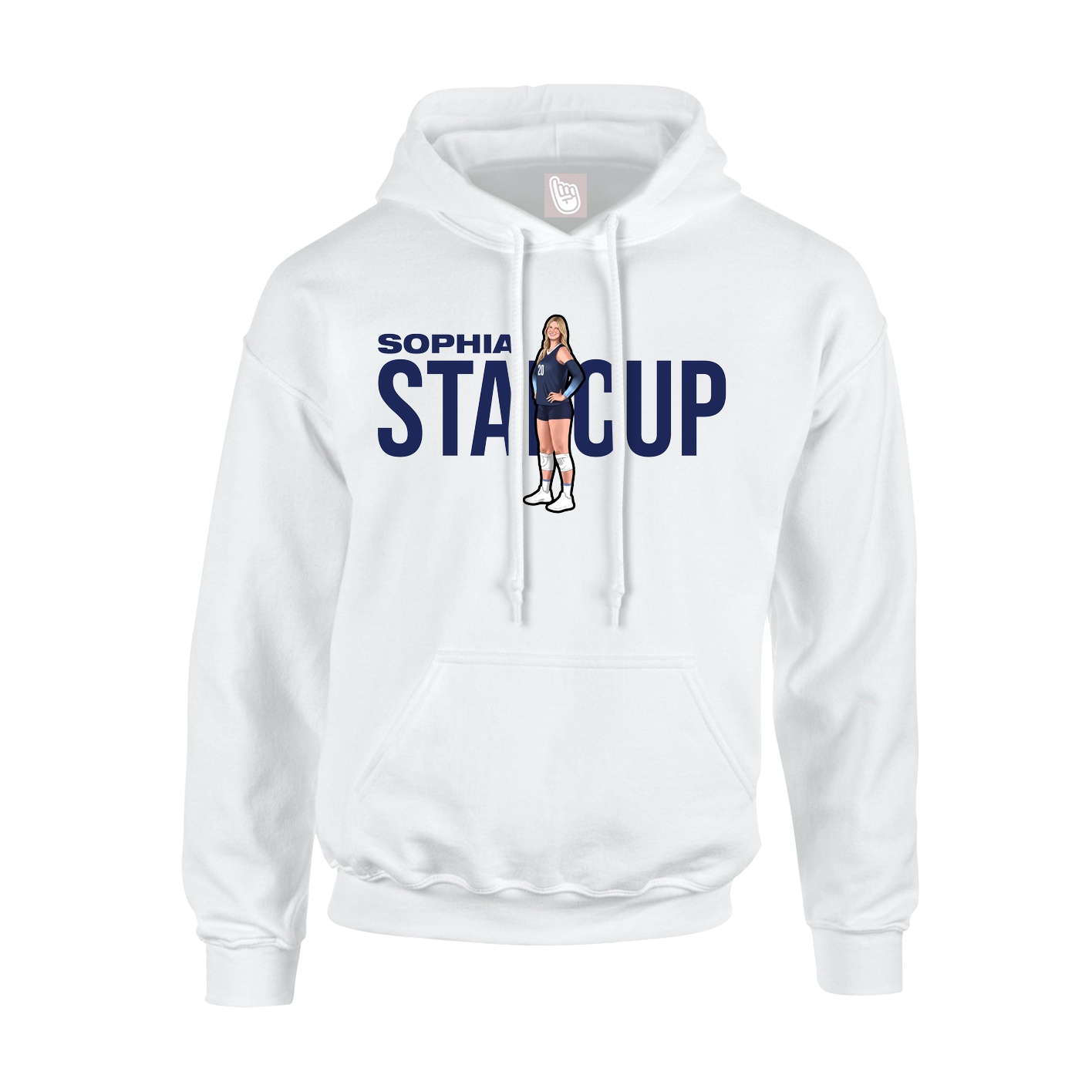 Hoodie — Player Name in White
