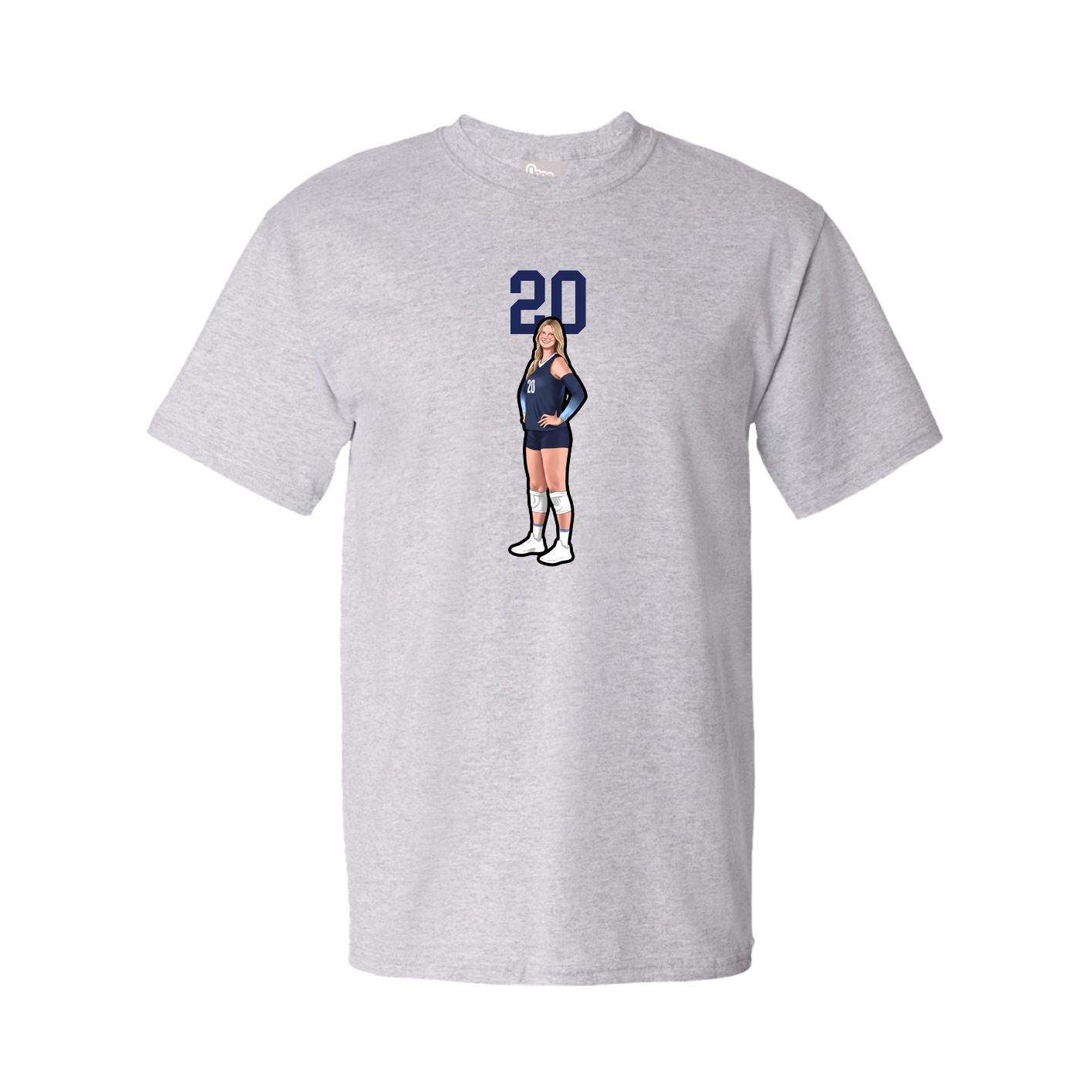 Tee — Number Top in Grey