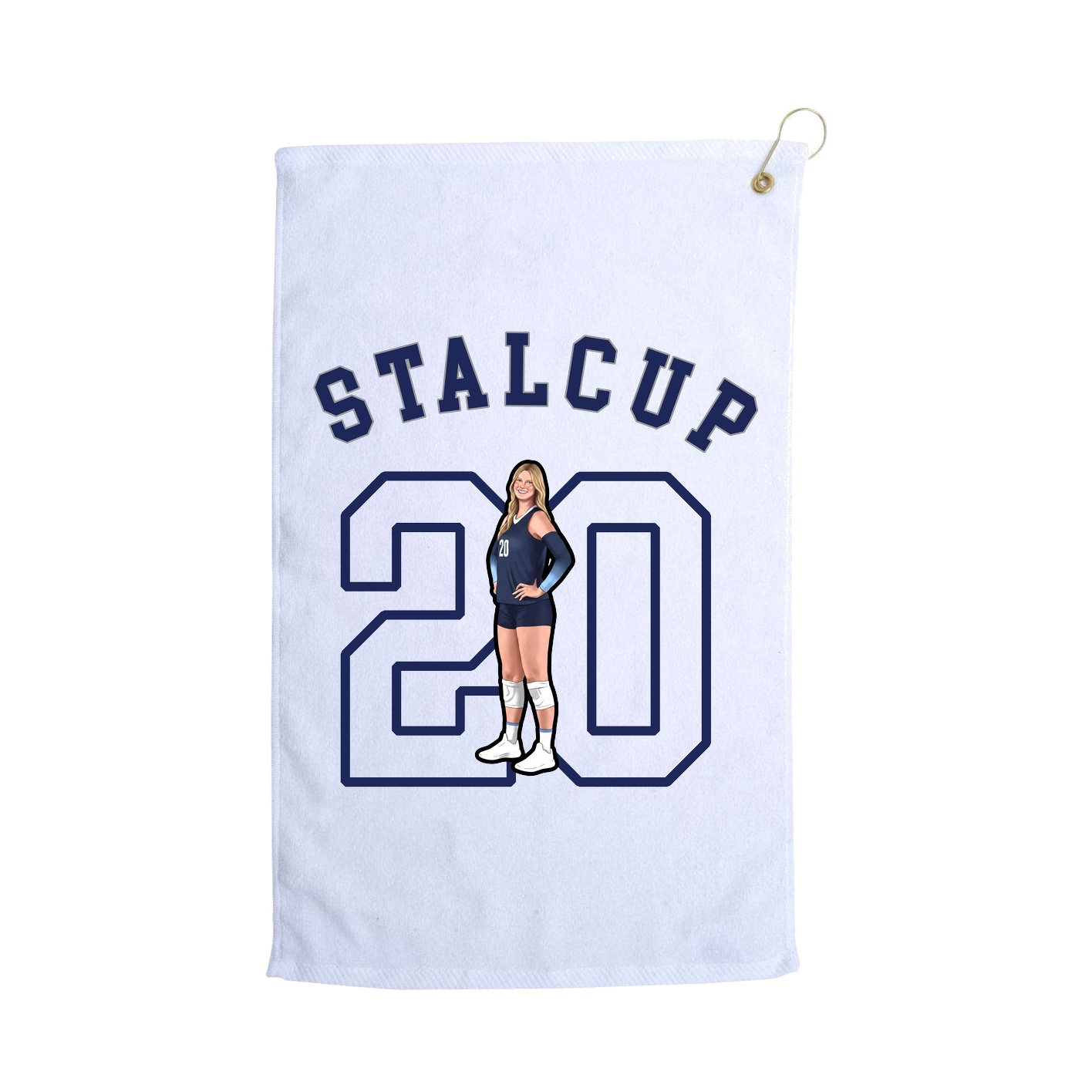 Golf Towel — Shirsey Arch in White