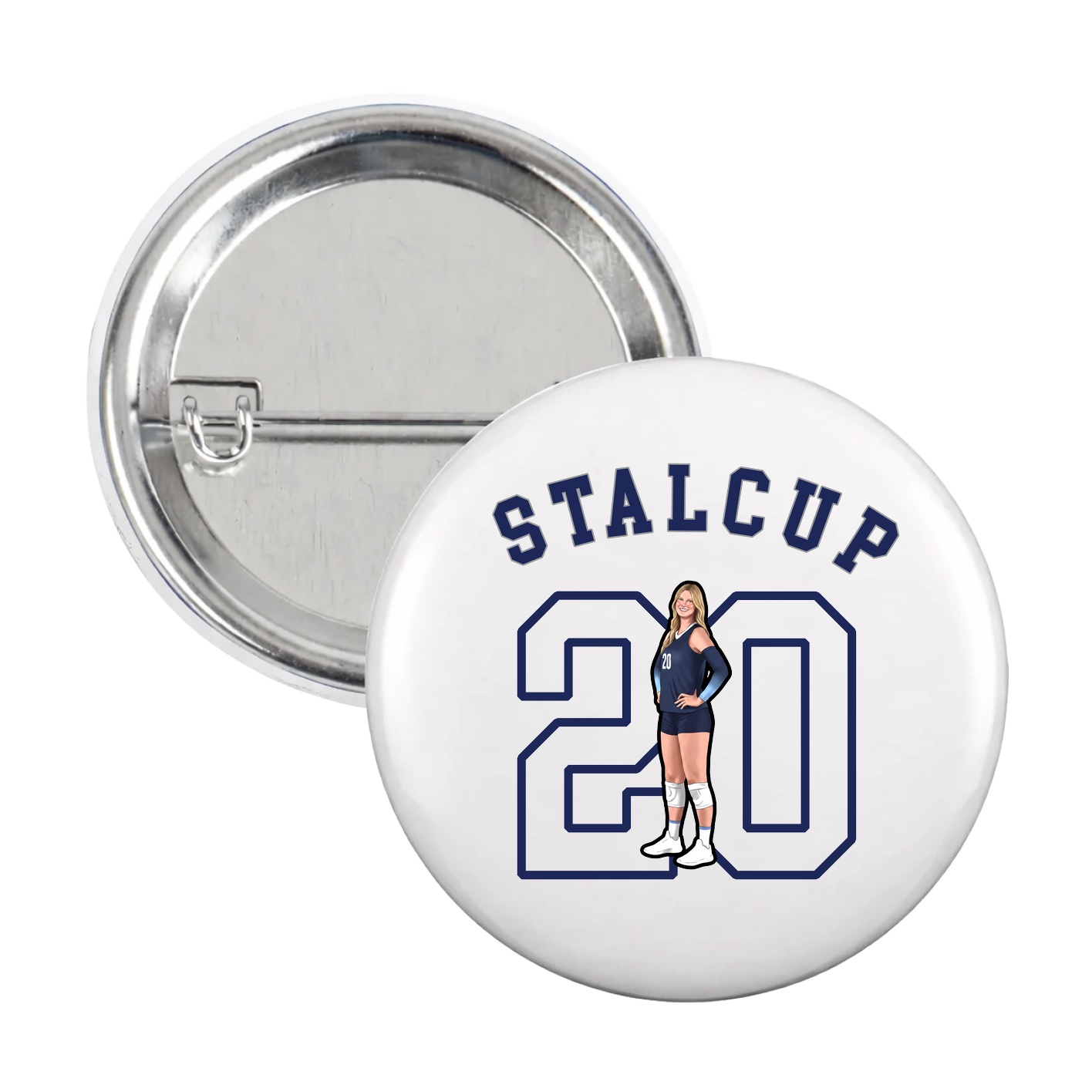 Game Day Button — Shirsey Arch in White