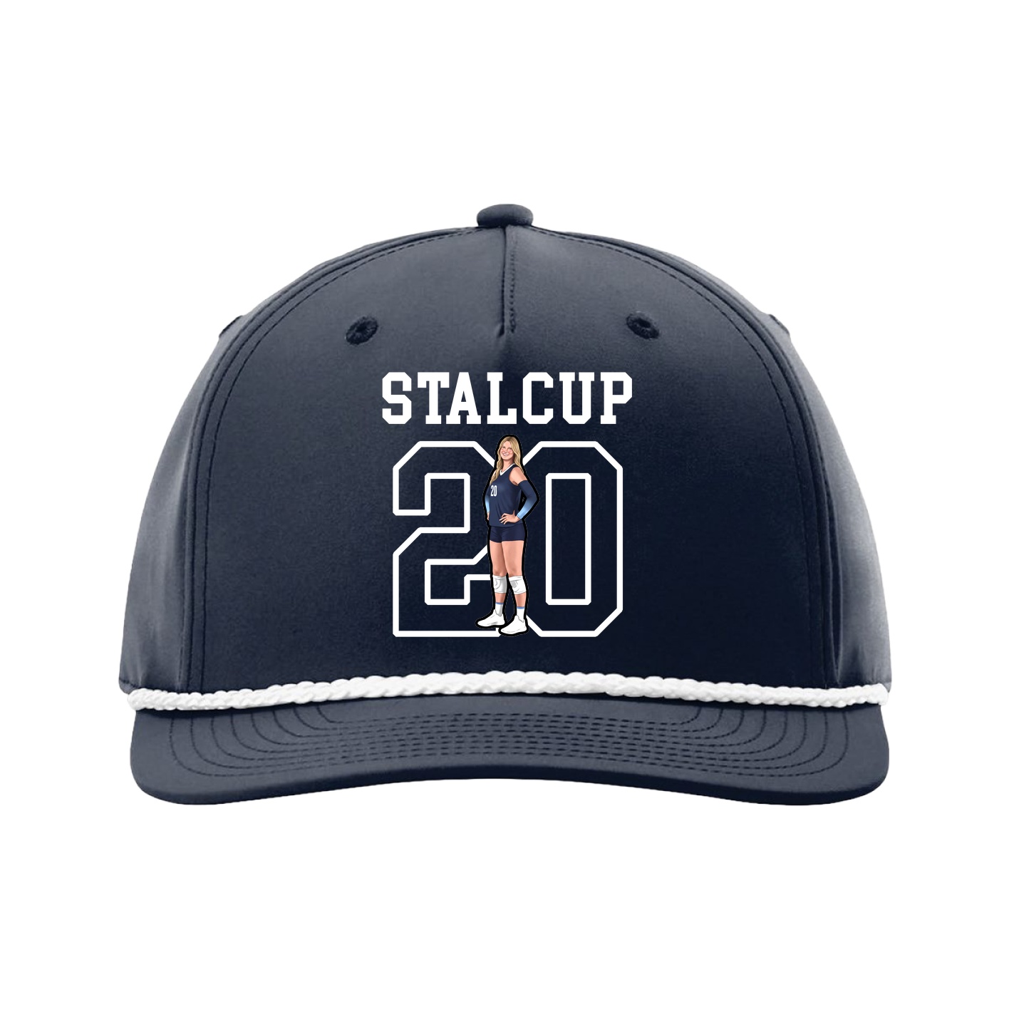 Five-Panel Classic Rope Cap — Shirsey in Navy