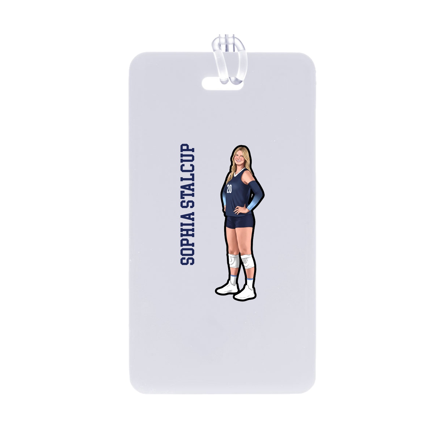 Bag Tag — Name Vertical in Classic