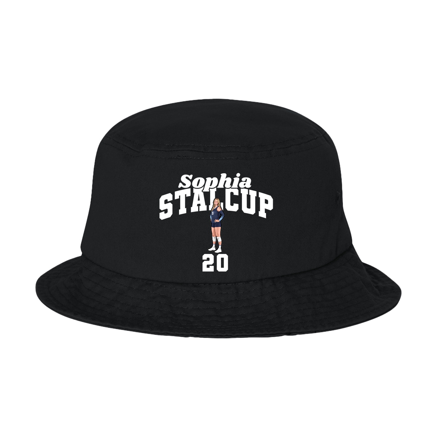 Bucket Cap — Signature Arch in Black